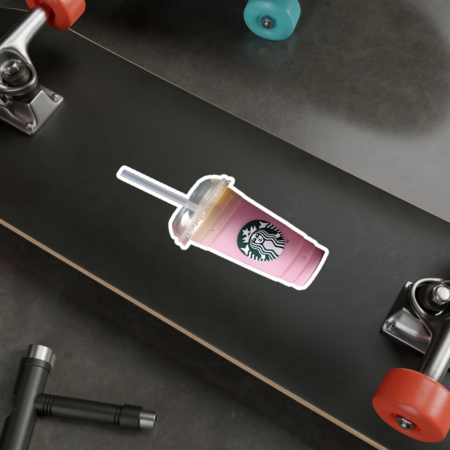 Pink Starbucks Drink Kiss-Cut Vinyl Decals