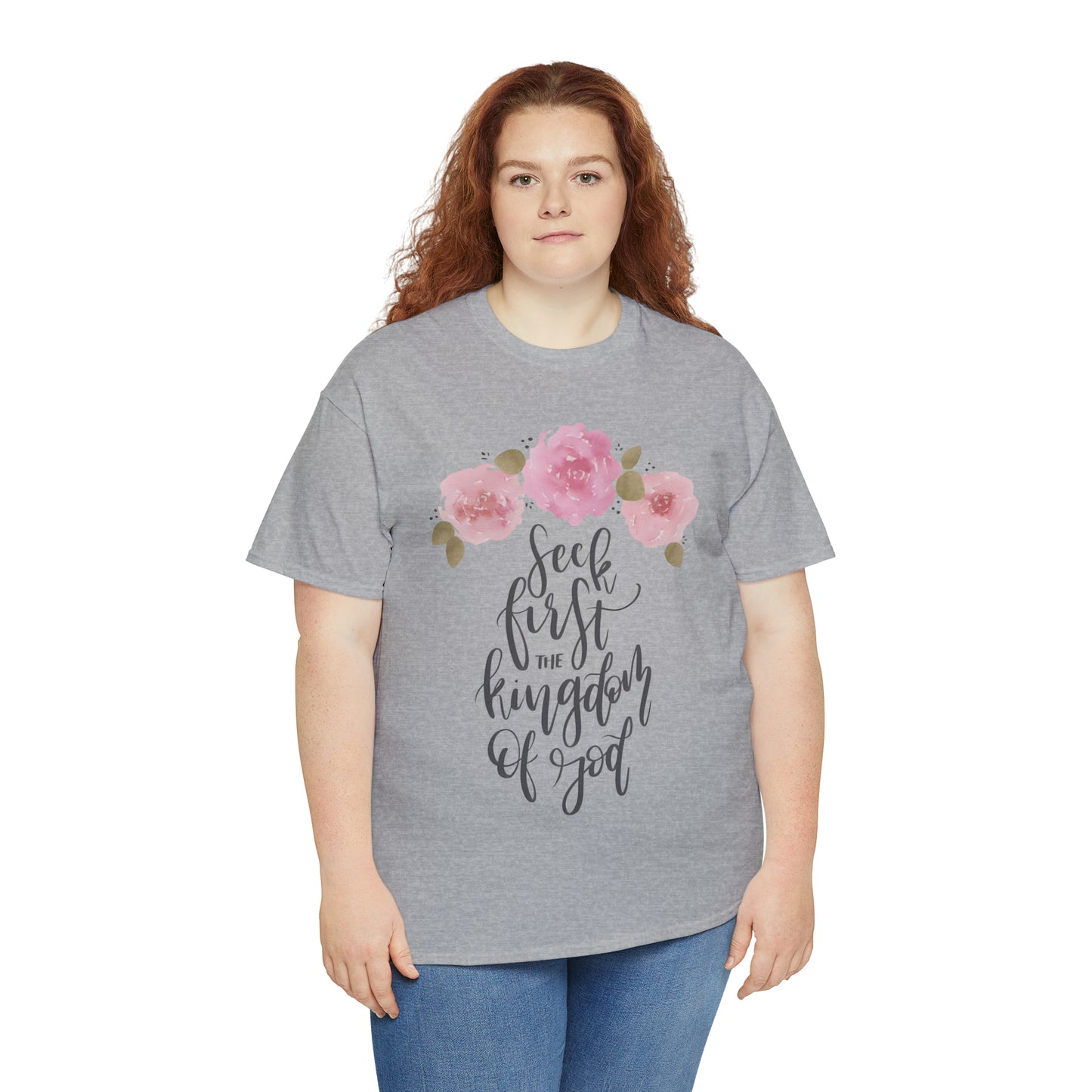 Seek First the Kingdom of God Unisex Heavy Cotton Tee
