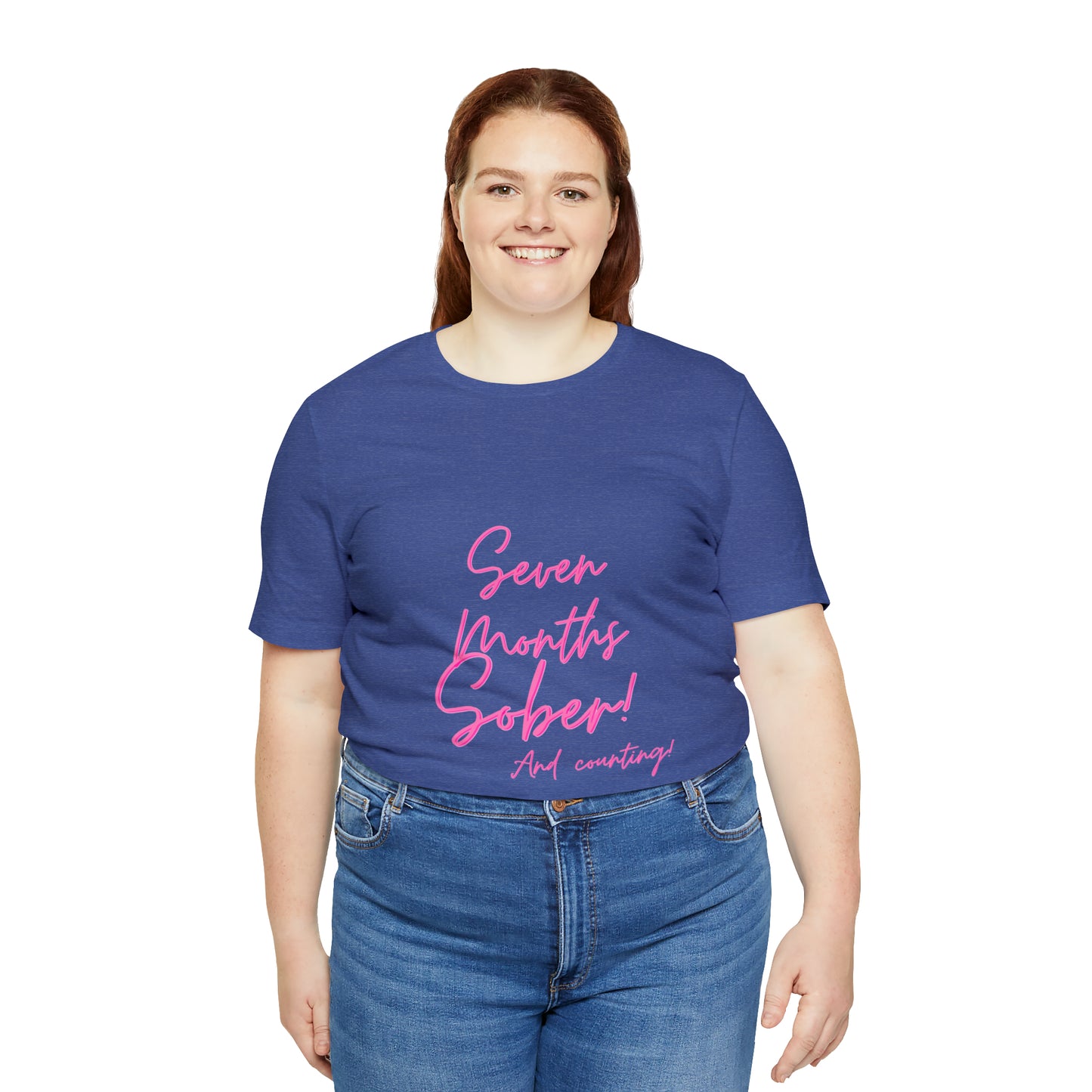Seven Months Sober (7 Months) Unisex Jersey Short Sleeve Tee
