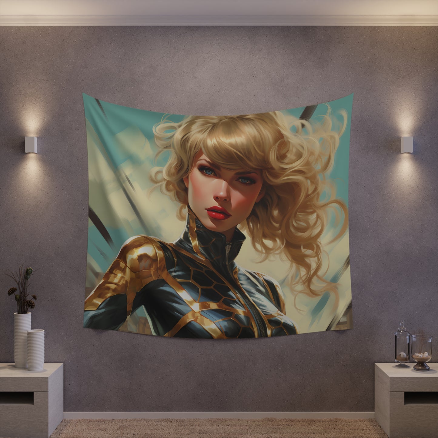 Anime Taylor Swift 3- Printed Wall Tapestry