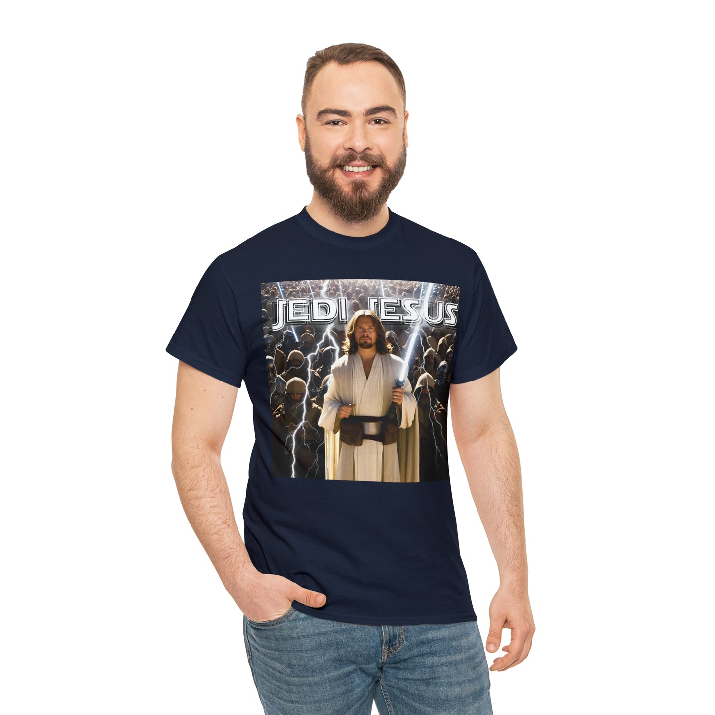 Jedi Jesus Unisex Heavy Cotton Tee