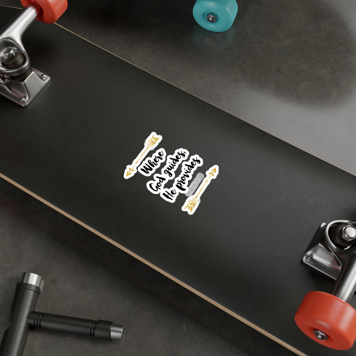 Where GOD guides, He Provides - Isaiah Kiss-Cut Vinyl Decals