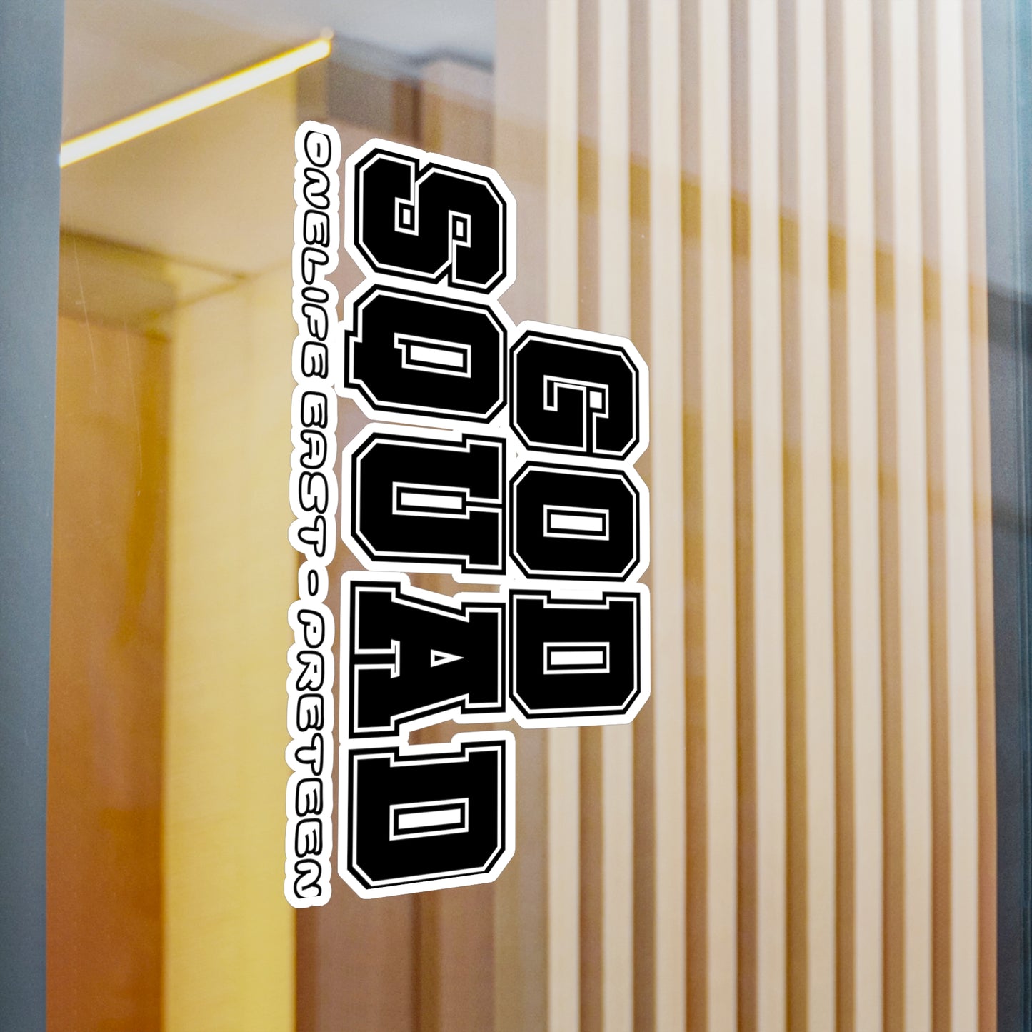 “God Squad” - Pre-Teen Room - Kiss-Cut Vinyl Decals