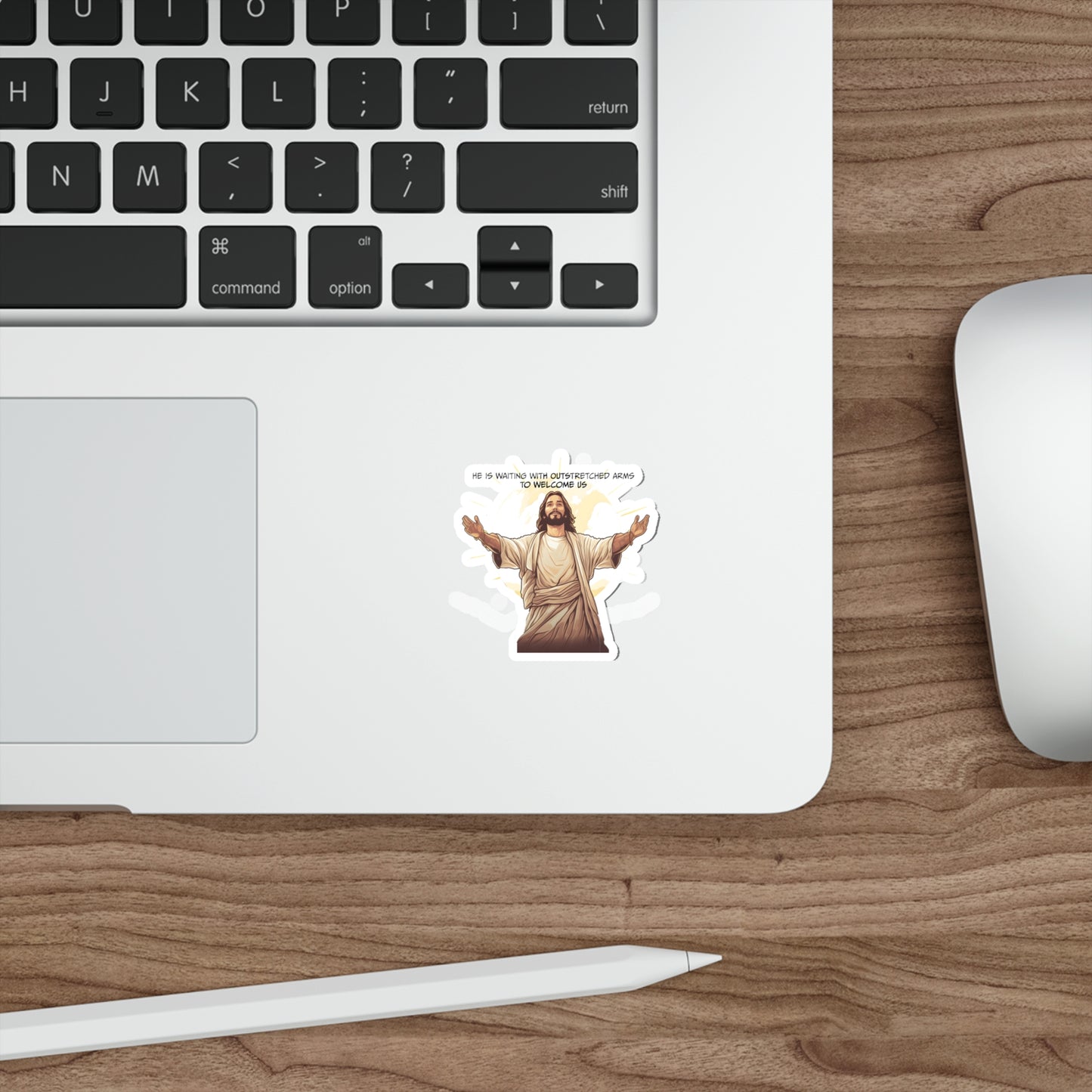 He is Waiting with Outstretched Arms to Welcome Us - Dialogue-  Die-Cut Stickers (MB)