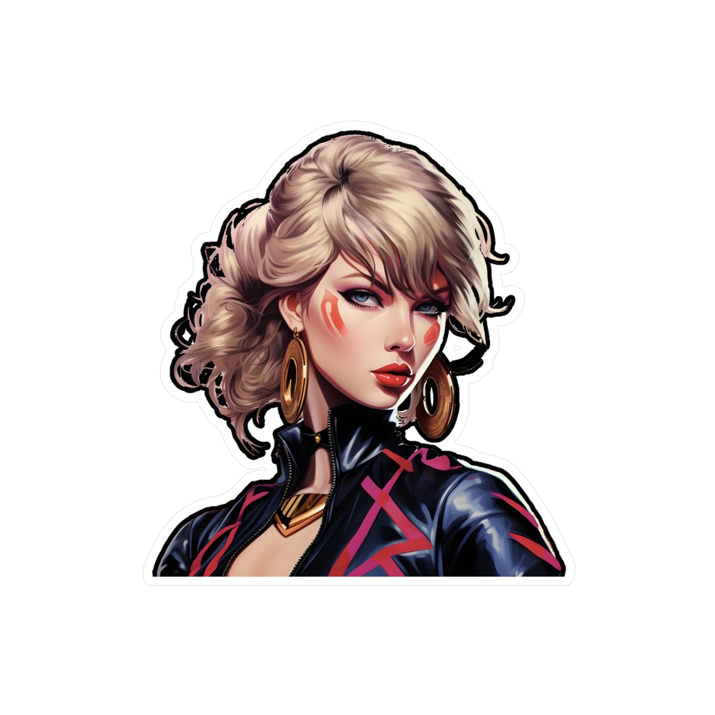 Anime Taylor Swift 2- Kiss-Cut Vinyl Decals