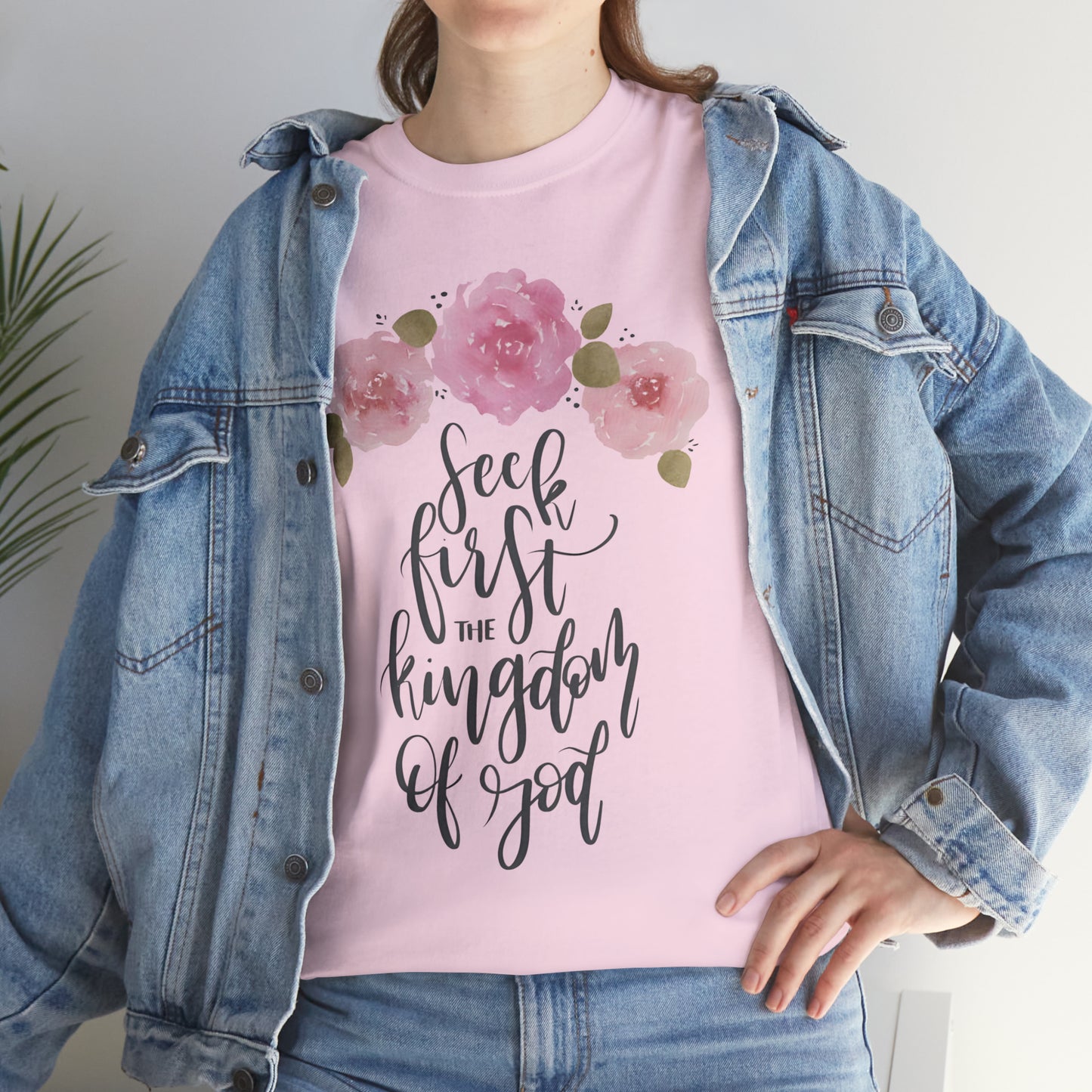 Seek First the Kingdom of God Unisex Heavy Cotton Tee