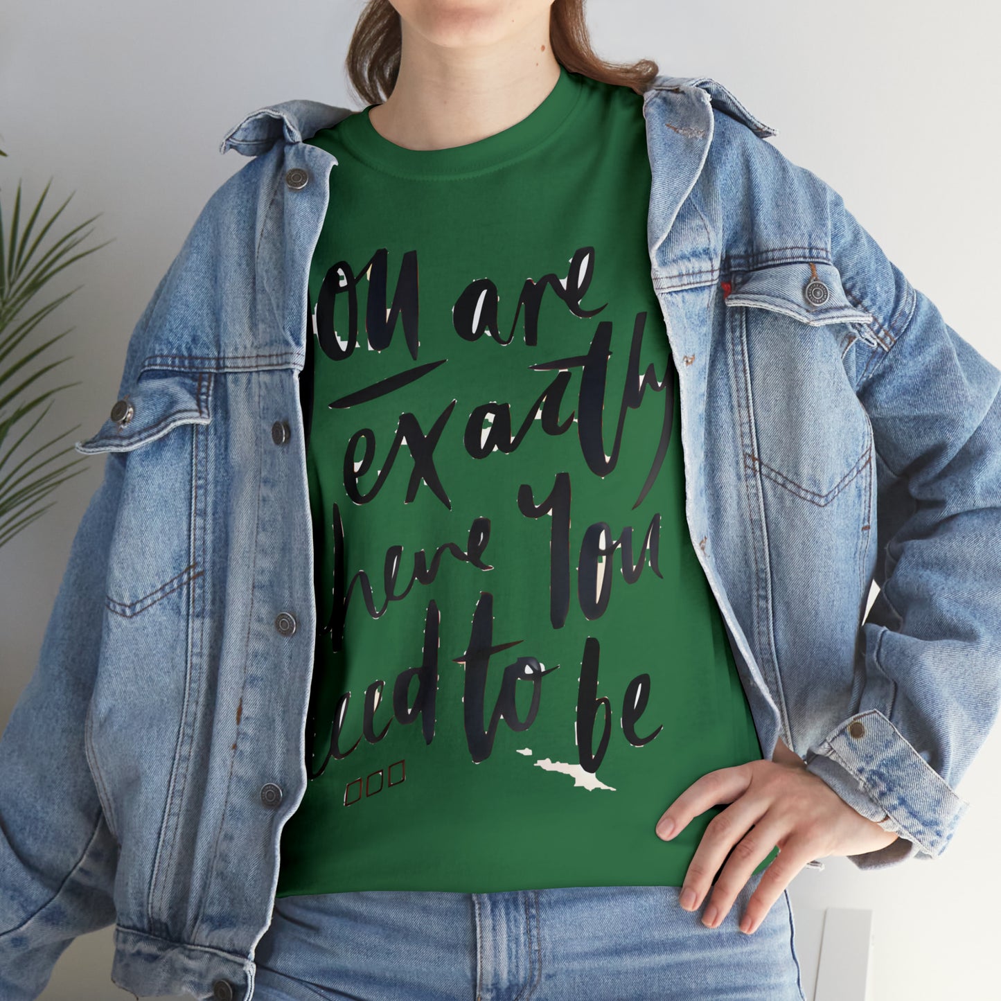 You re EXACTLY where you need to be  - CR Celebrate Recovery Classic Logo - Unisex Heavy Cotton Tee