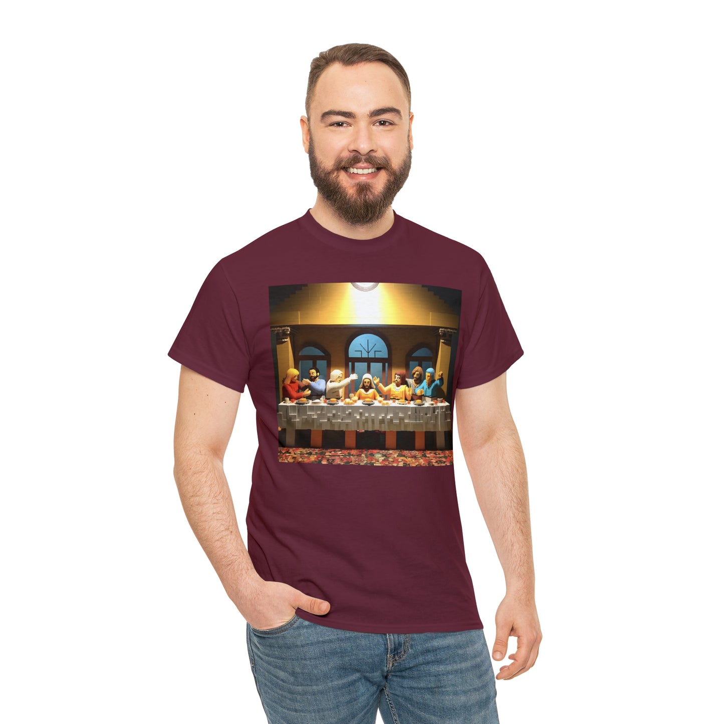 “The Last Supper” LEGO BOX SET -  Unisex Heavy Cotton Tee