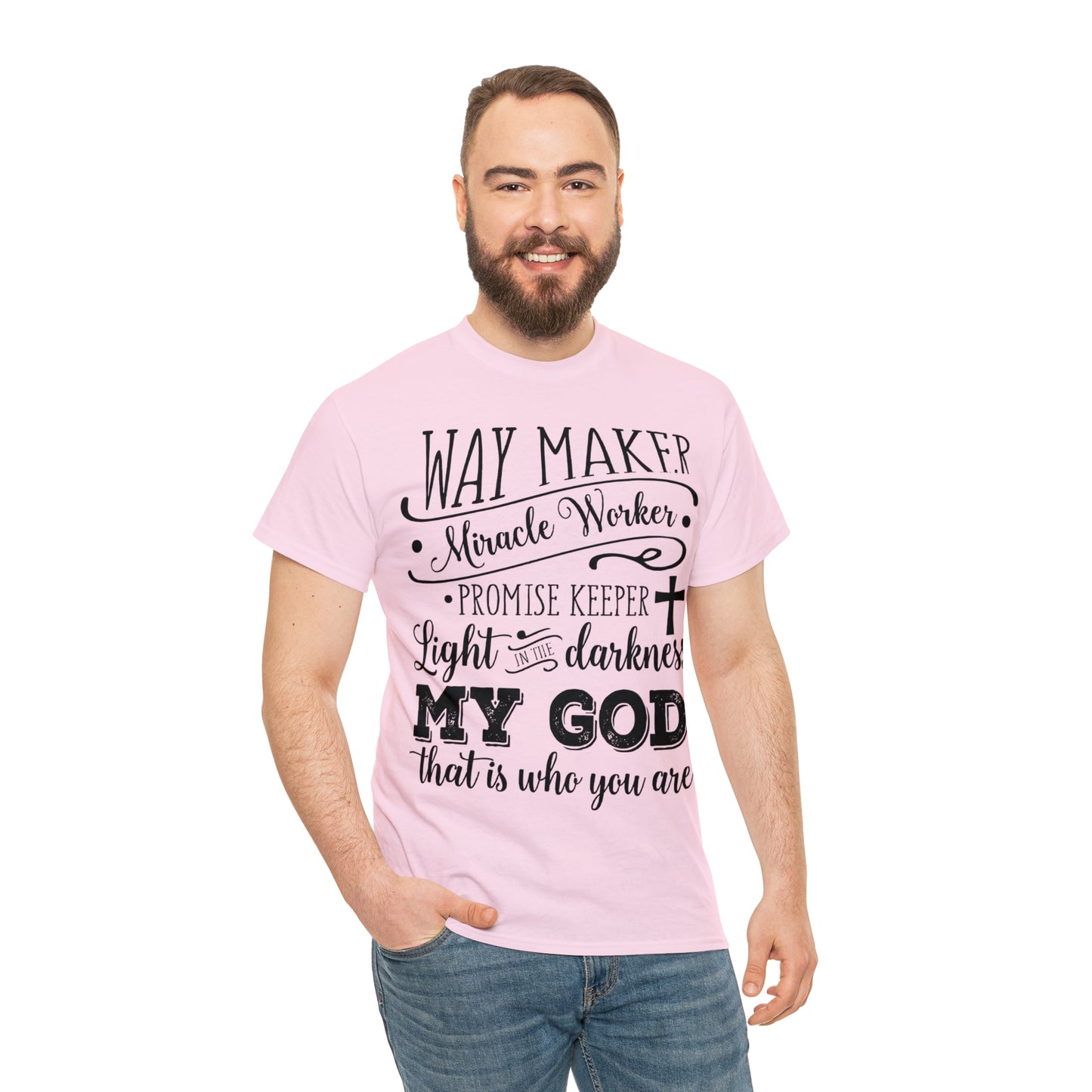 Waymaker Miracle Worker - Unisex Heavy Cotton Short Sleeve Tee