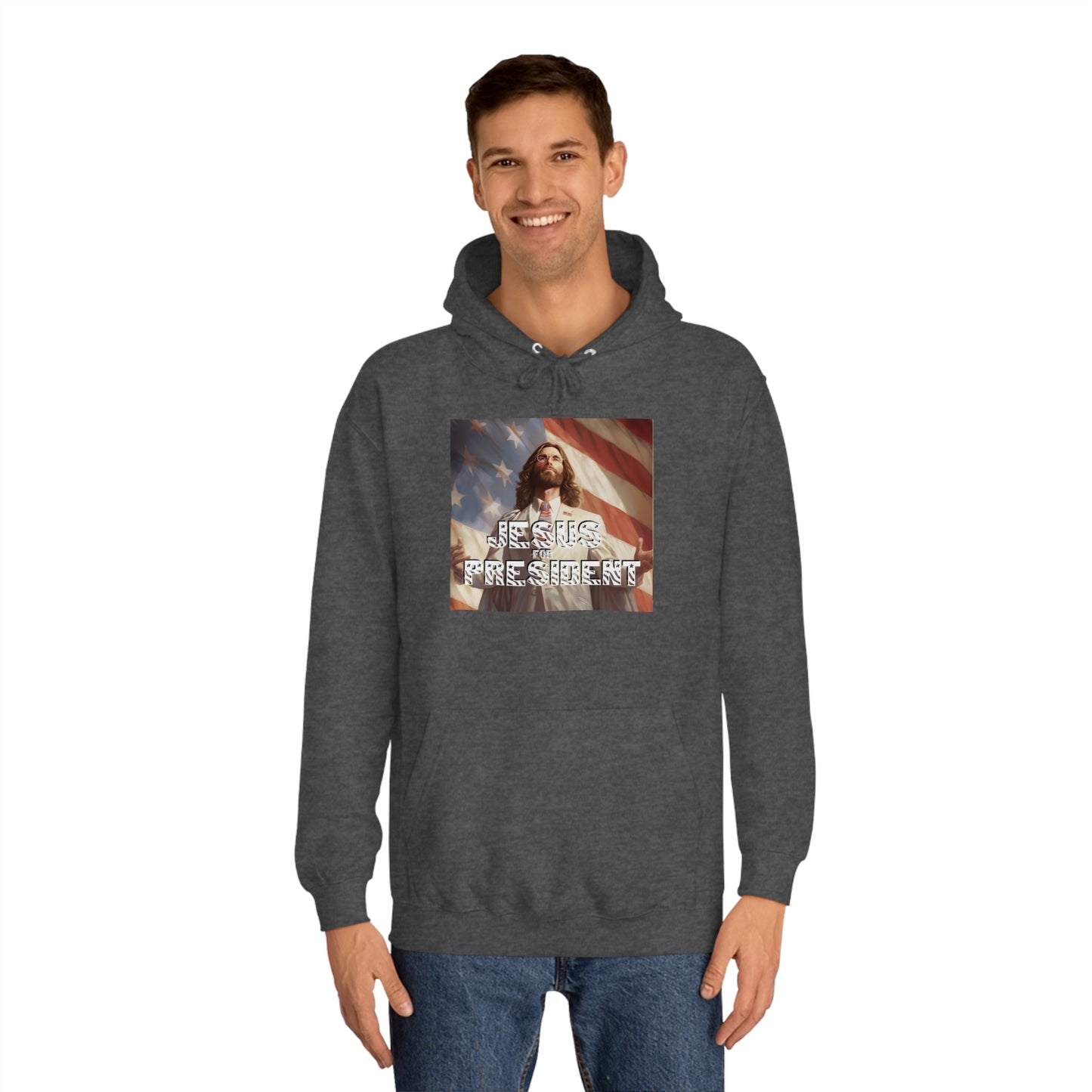 Jesus for President  Unisex College Hoodie