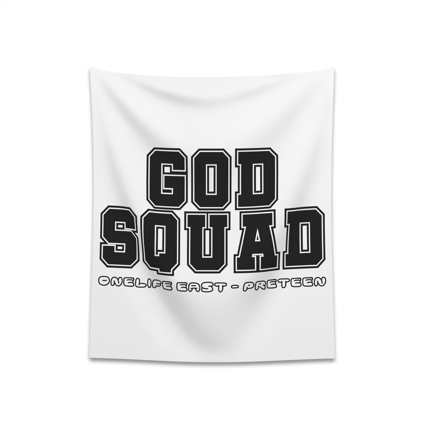 “God Squad” - Pre-Teen Room - Printed Wall Tapestry