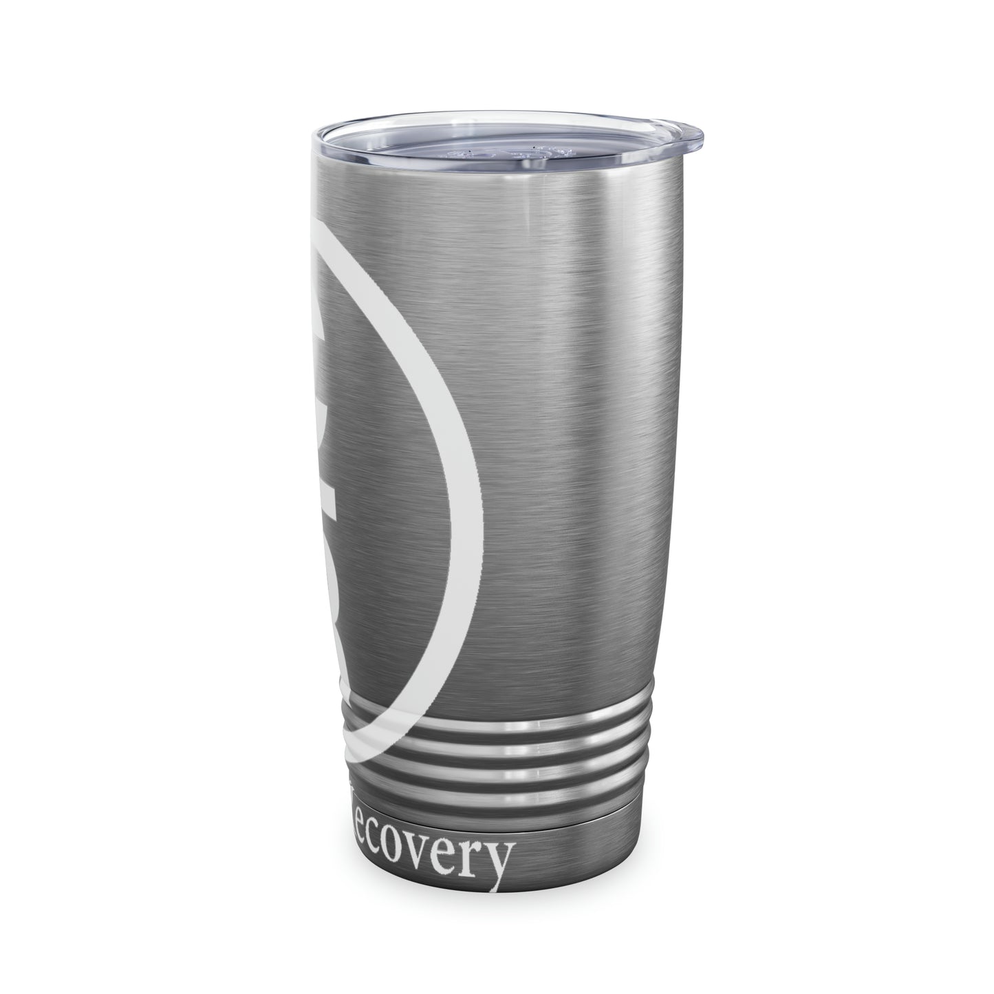 CR Celebrate Recovery Basic Logo White Ringneck Tumbler, 20oz