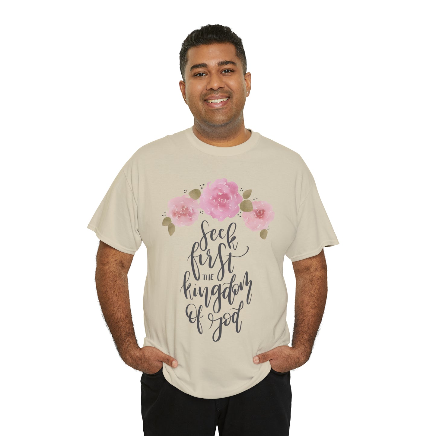 Seek First the Kingdom of God Unisex Heavy Cotton Tee