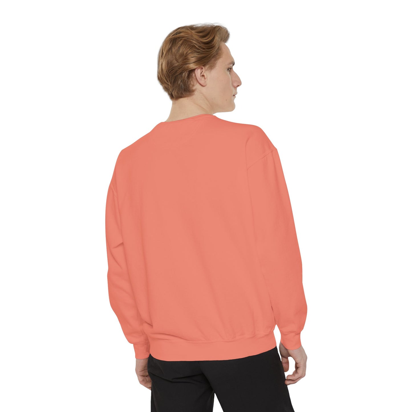 “Sip of Sacrifice” Embroidered Crewneck — Disciple Dad (Water-Into-Wine Drop Collection)