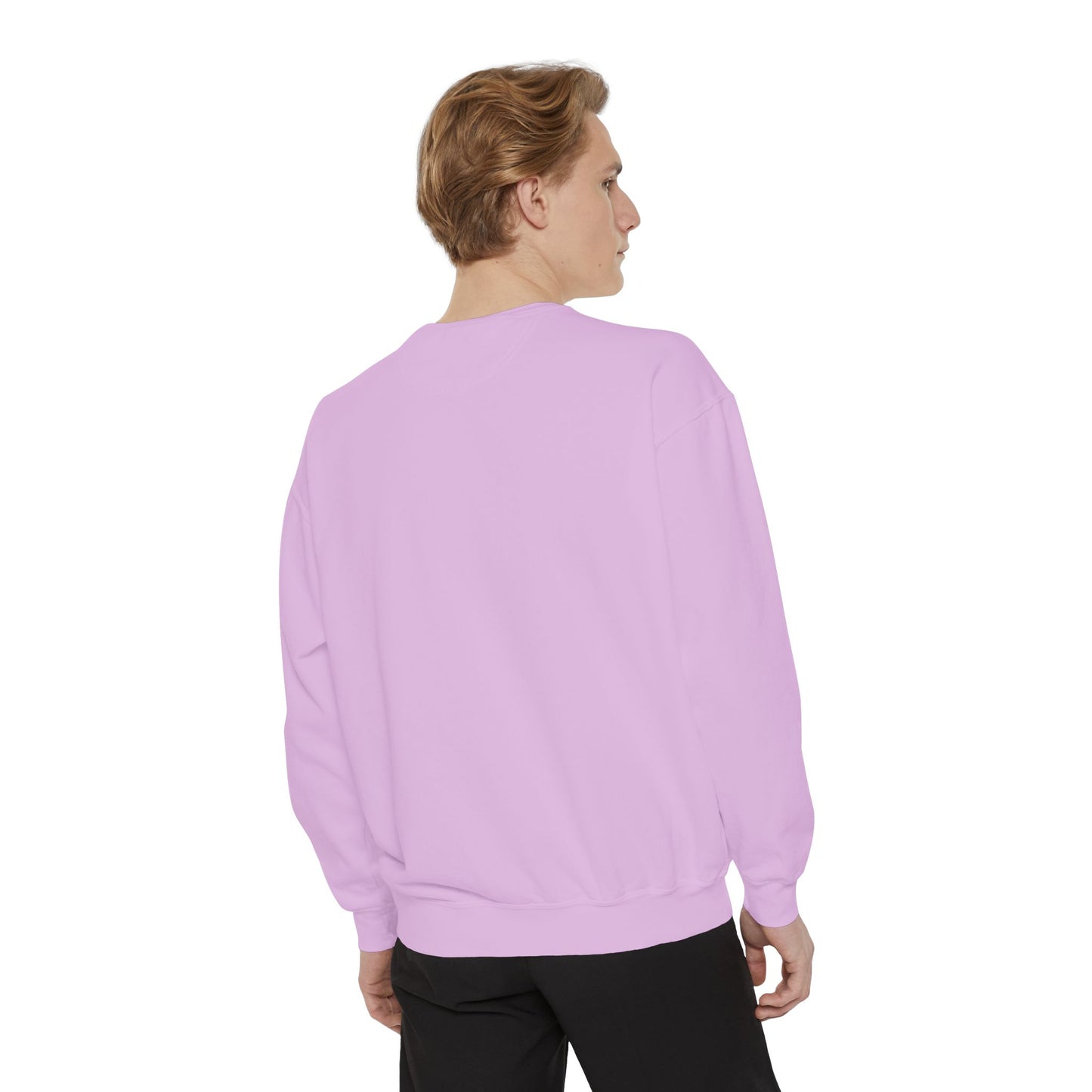 “Sip of Sacrifice” Embroidered Crewneck — Disciple Dad (Water-Into-Wine Drop Collection)