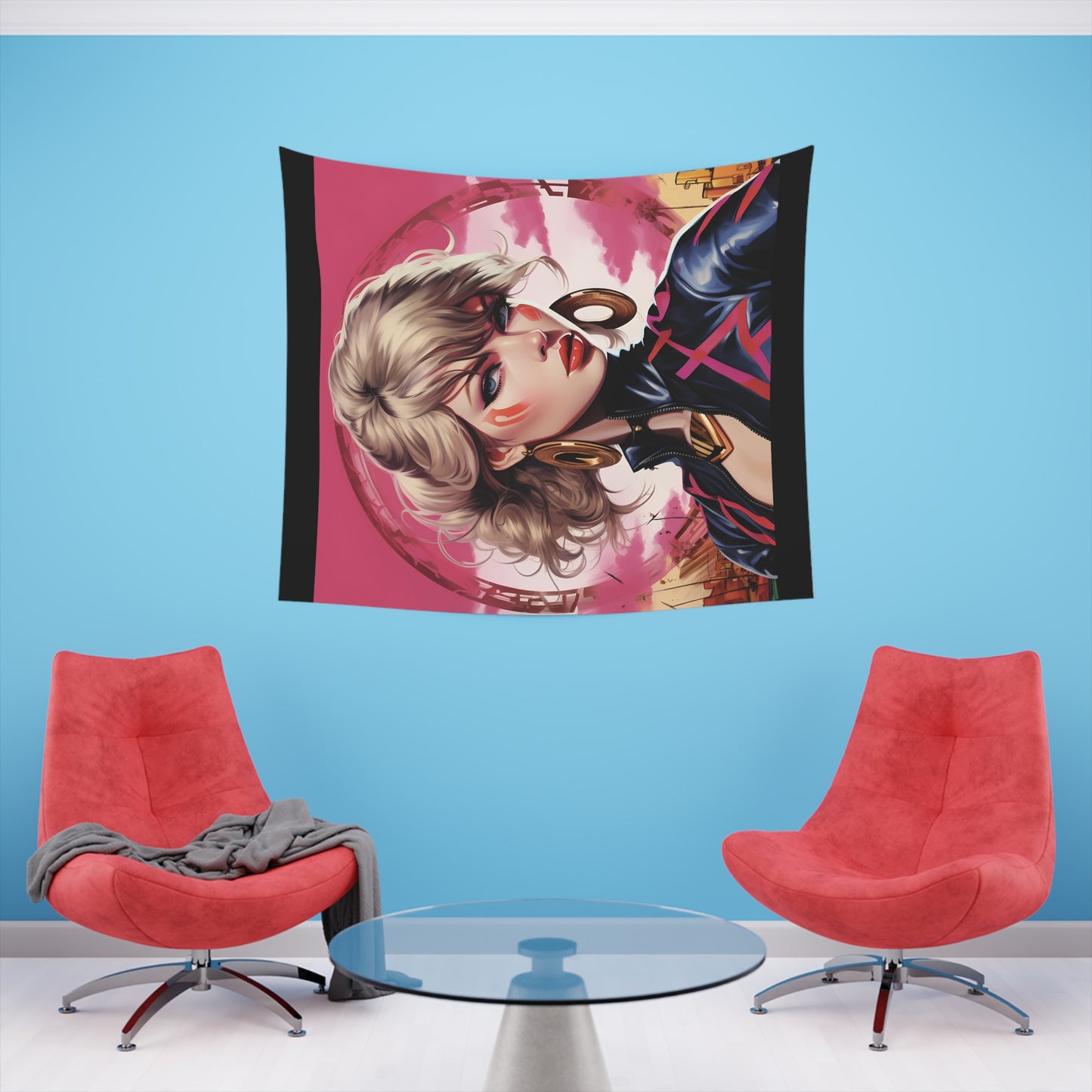 Anime Taylor Swift 2- Printed Wall Tapestry