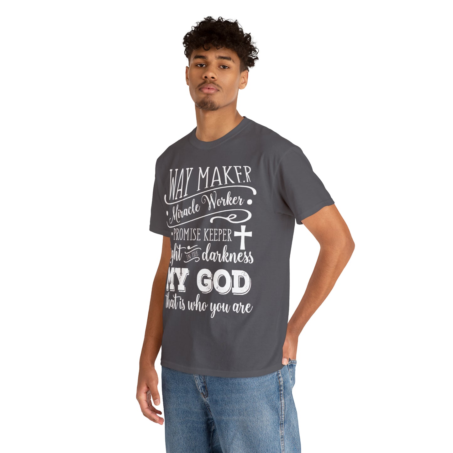 Waymaker Miracle Worker - Unisex Heavy Cotton Short Sleeve Tee