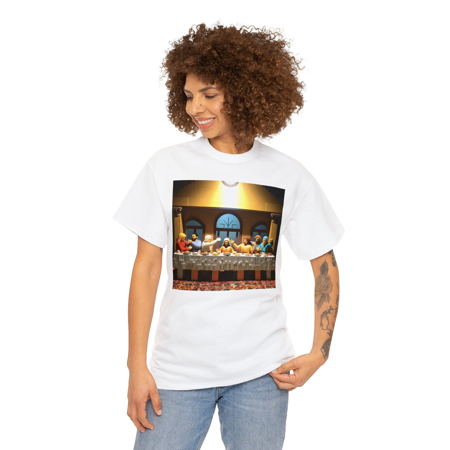 “The Last Supper” LEGO BOX SET -  Unisex Heavy Cotton Tee
