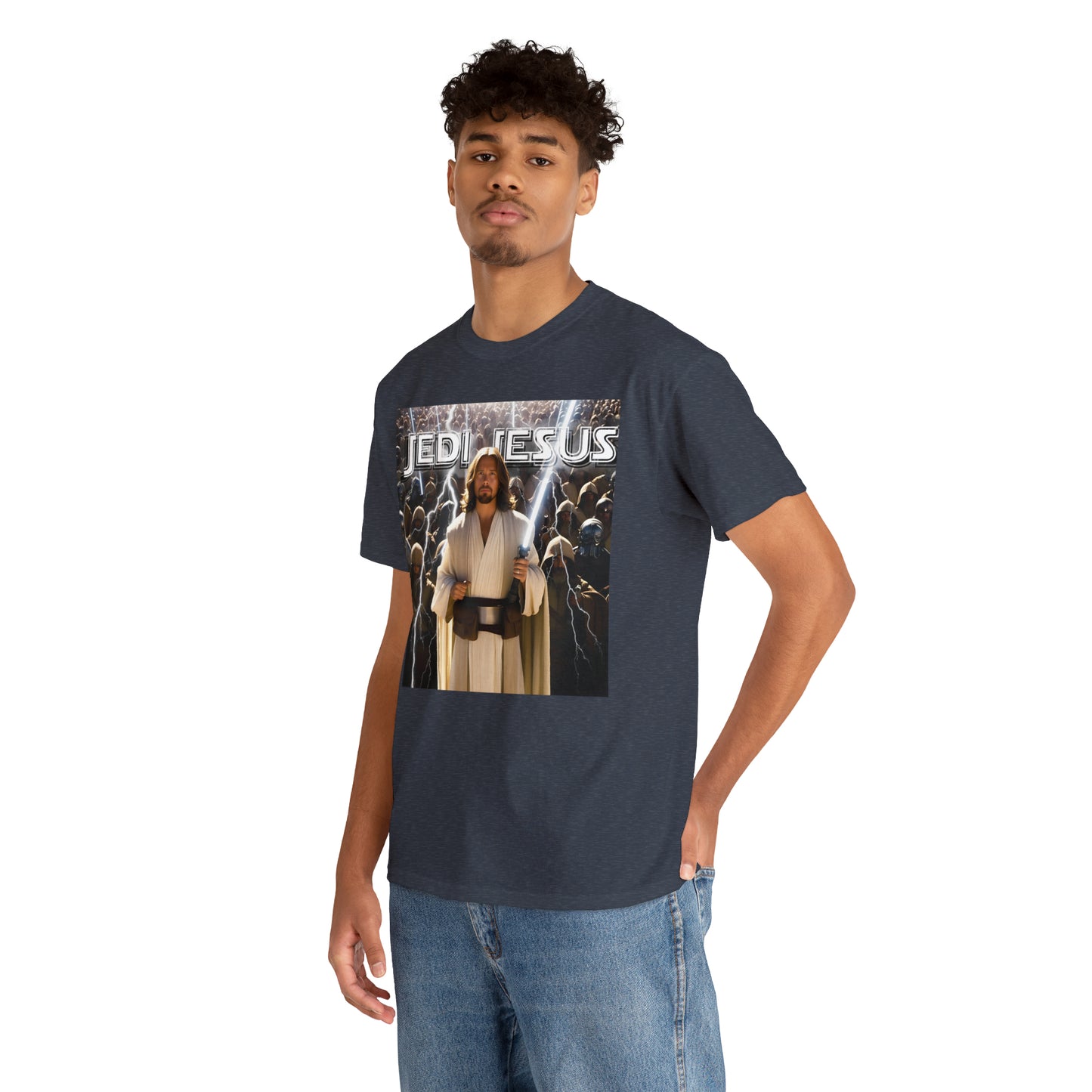 Jedi Jesus Unisex Heavy Cotton Tee