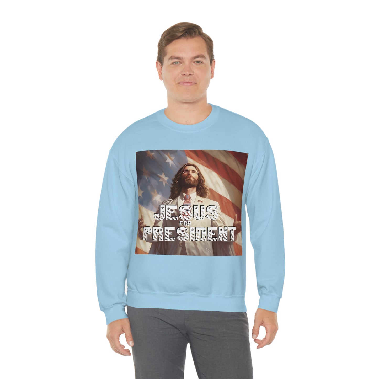 Jesus for President Unisex Heavy Blend™ Crewneck Sweatshirt