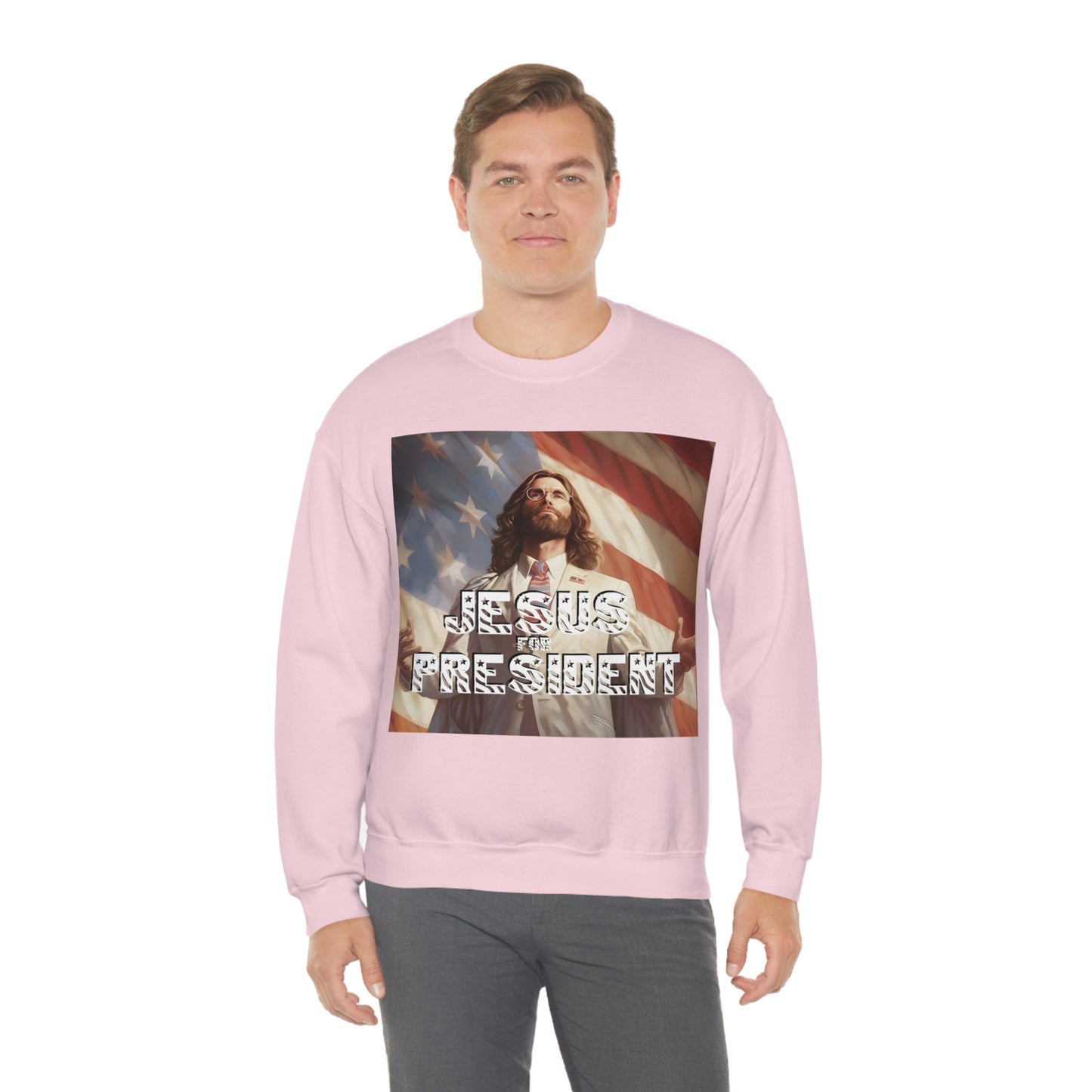 Jesus for President Unisex Heavy Blend™ Crewneck Sweatshirt