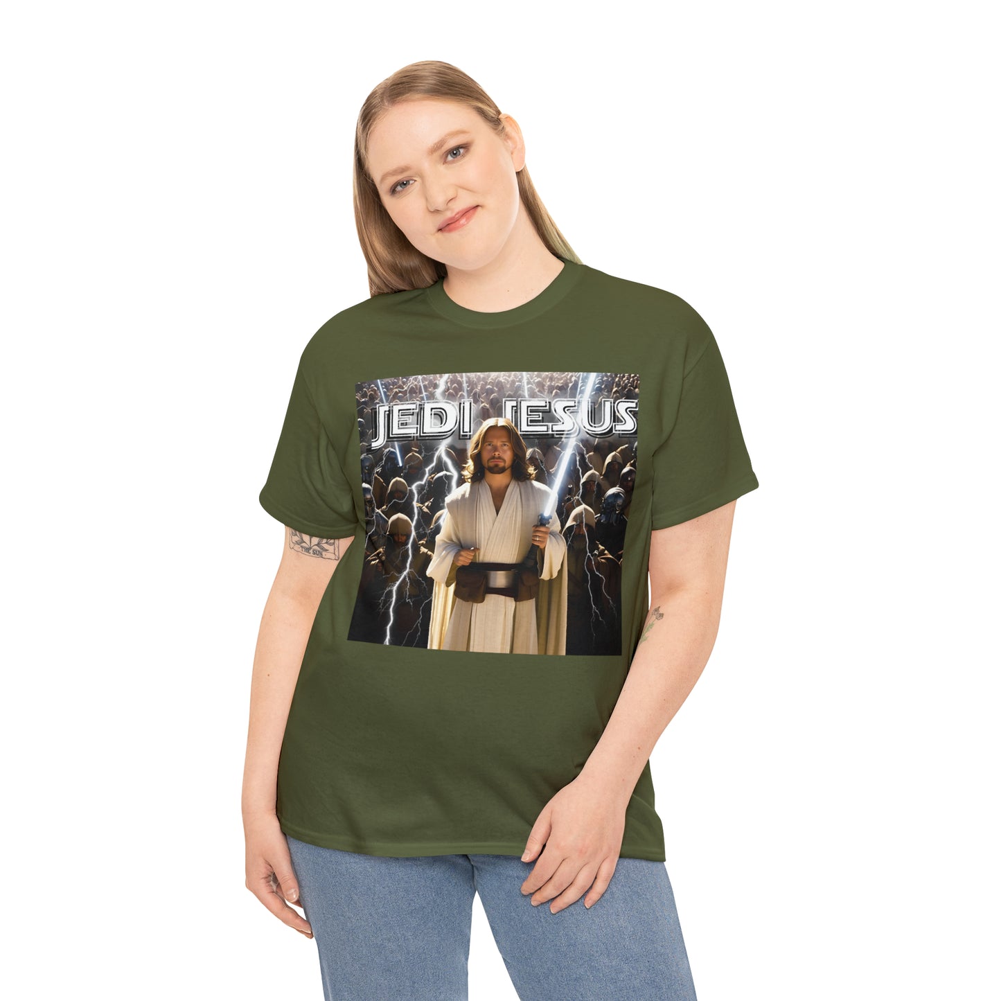 Jedi Jesus Unisex Heavy Cotton Tee