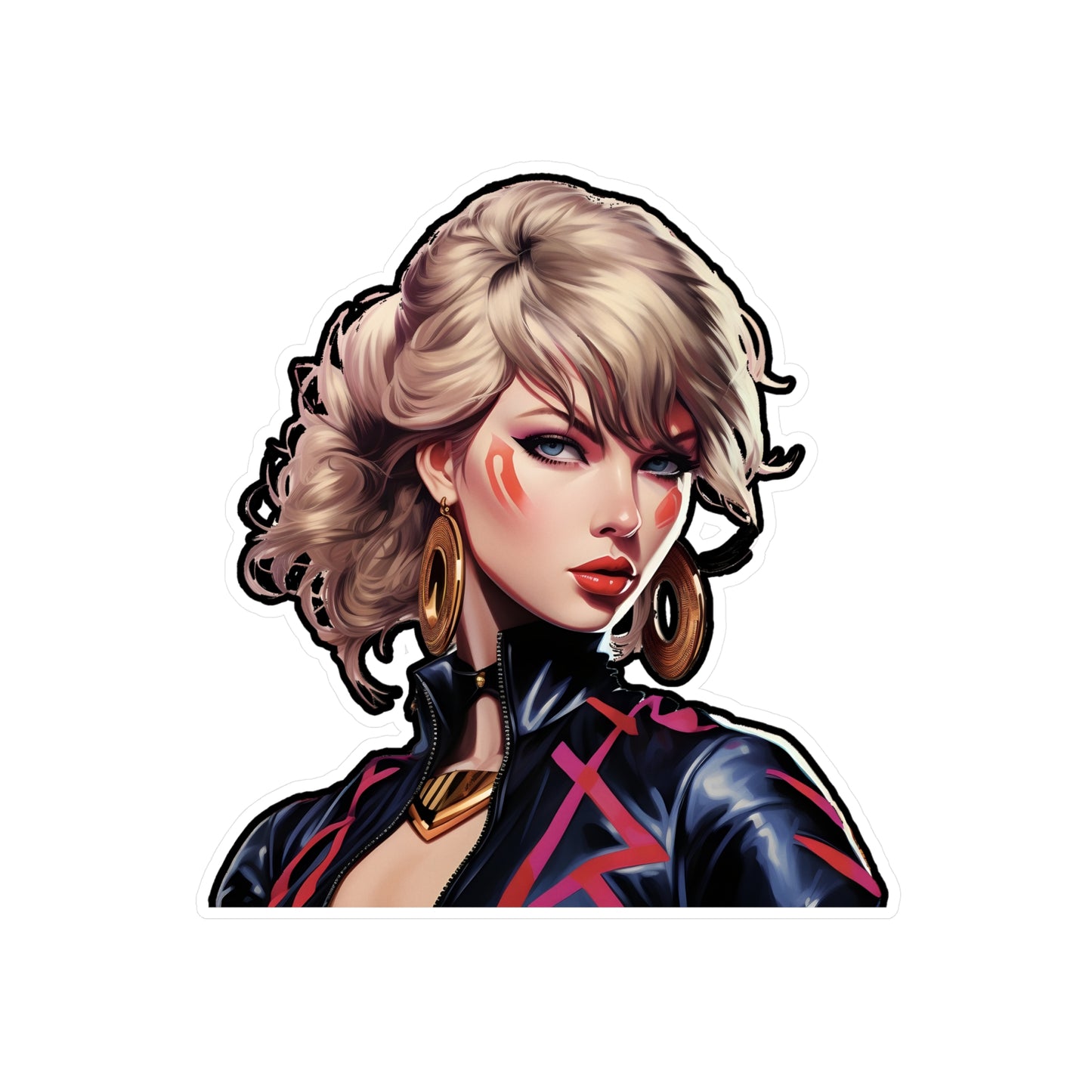 Anime Taylor Swift 2- Kiss-Cut Vinyl Decals
