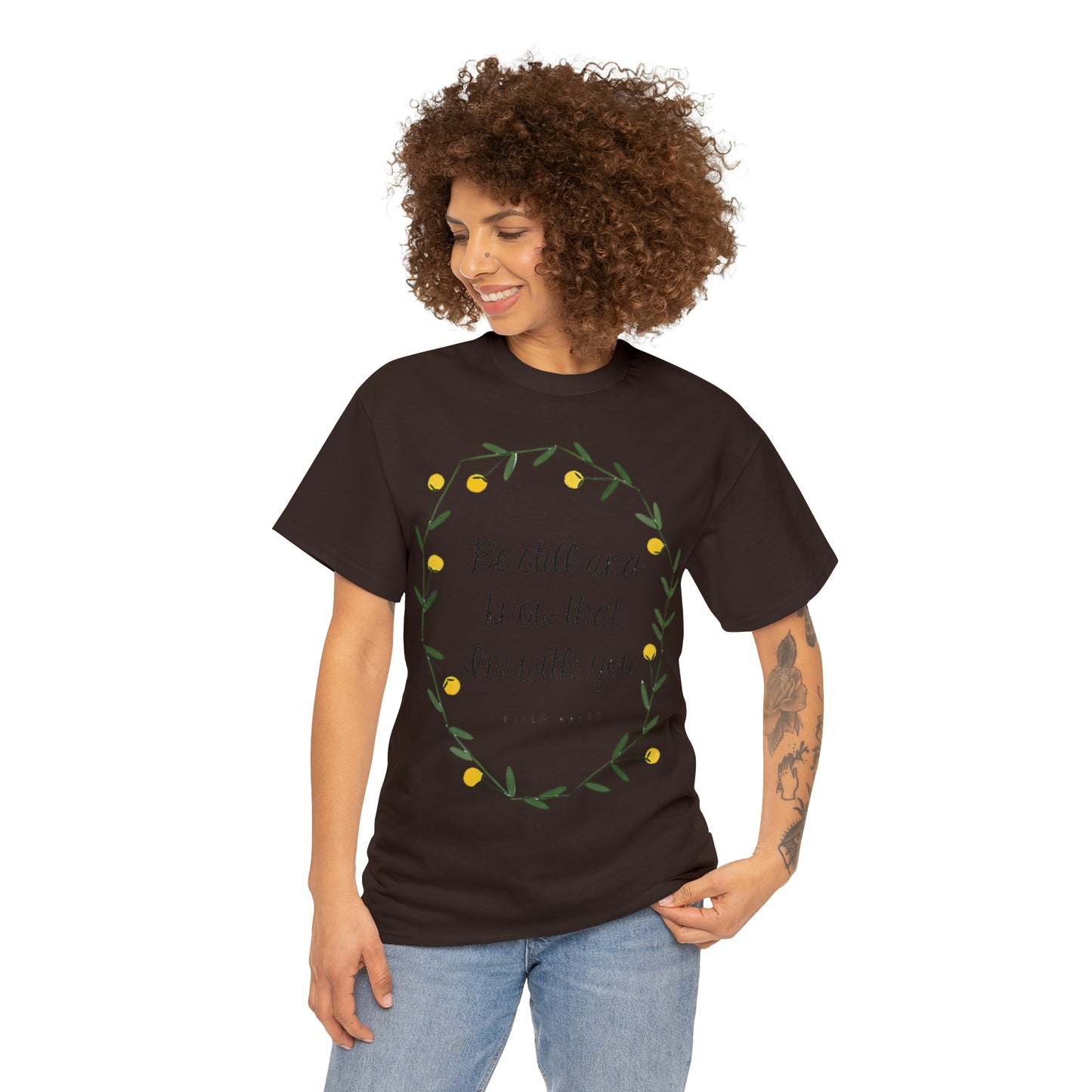 Be still and know that I am with you - Psalm Unisex Heavy Cotton Tee