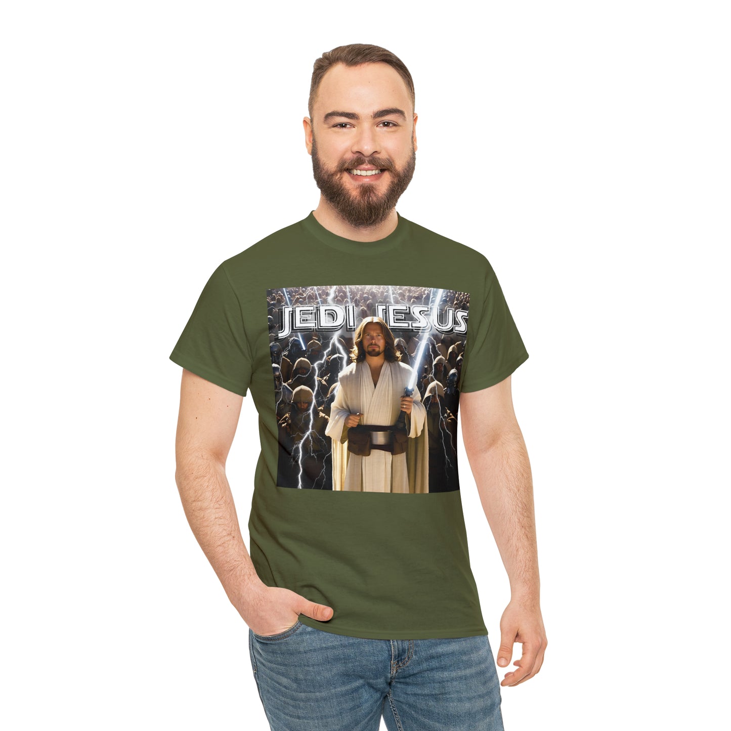 Jedi Jesus Unisex Heavy Cotton Tee