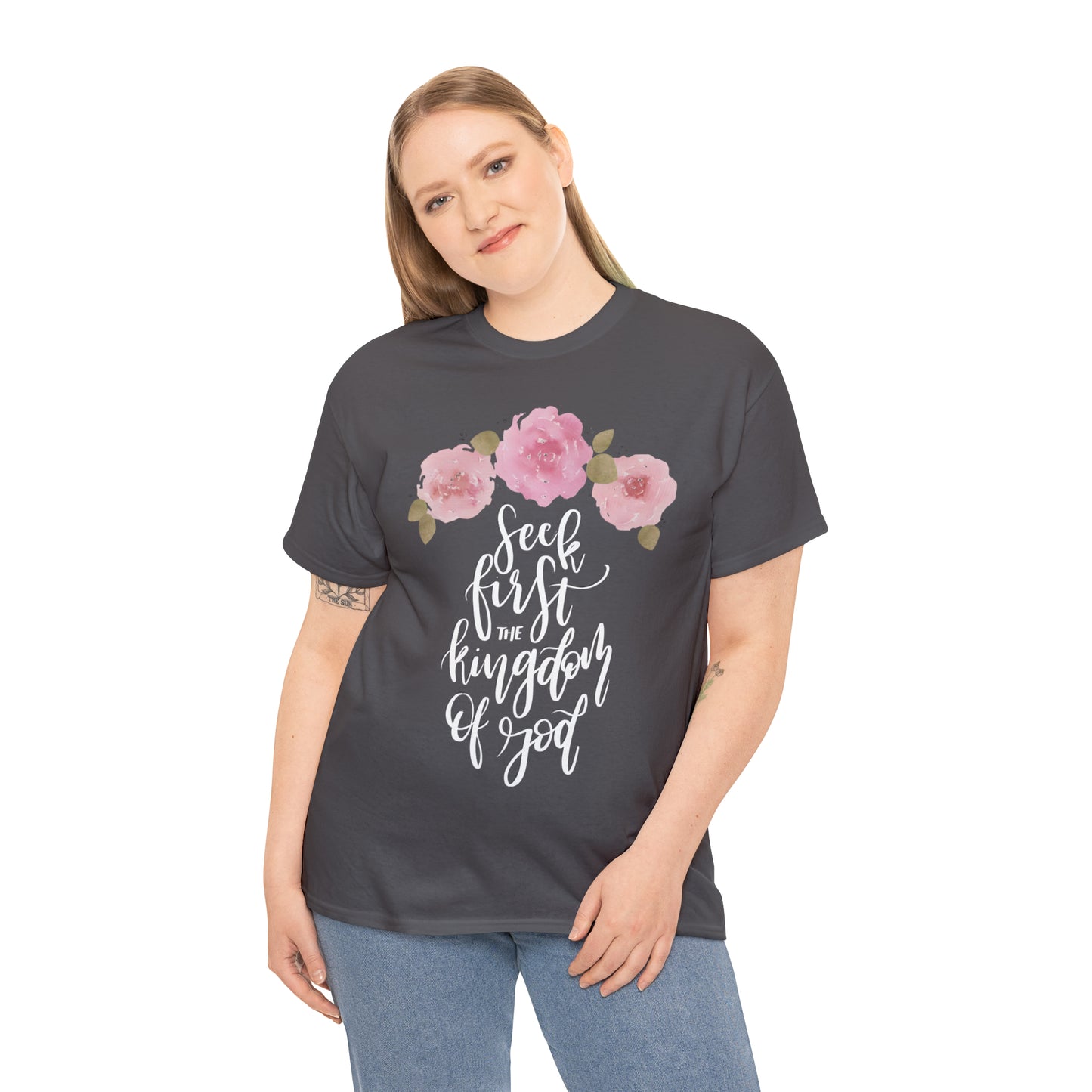 Seek First the Kingdom of God Unisex Heavy Cotton Tee