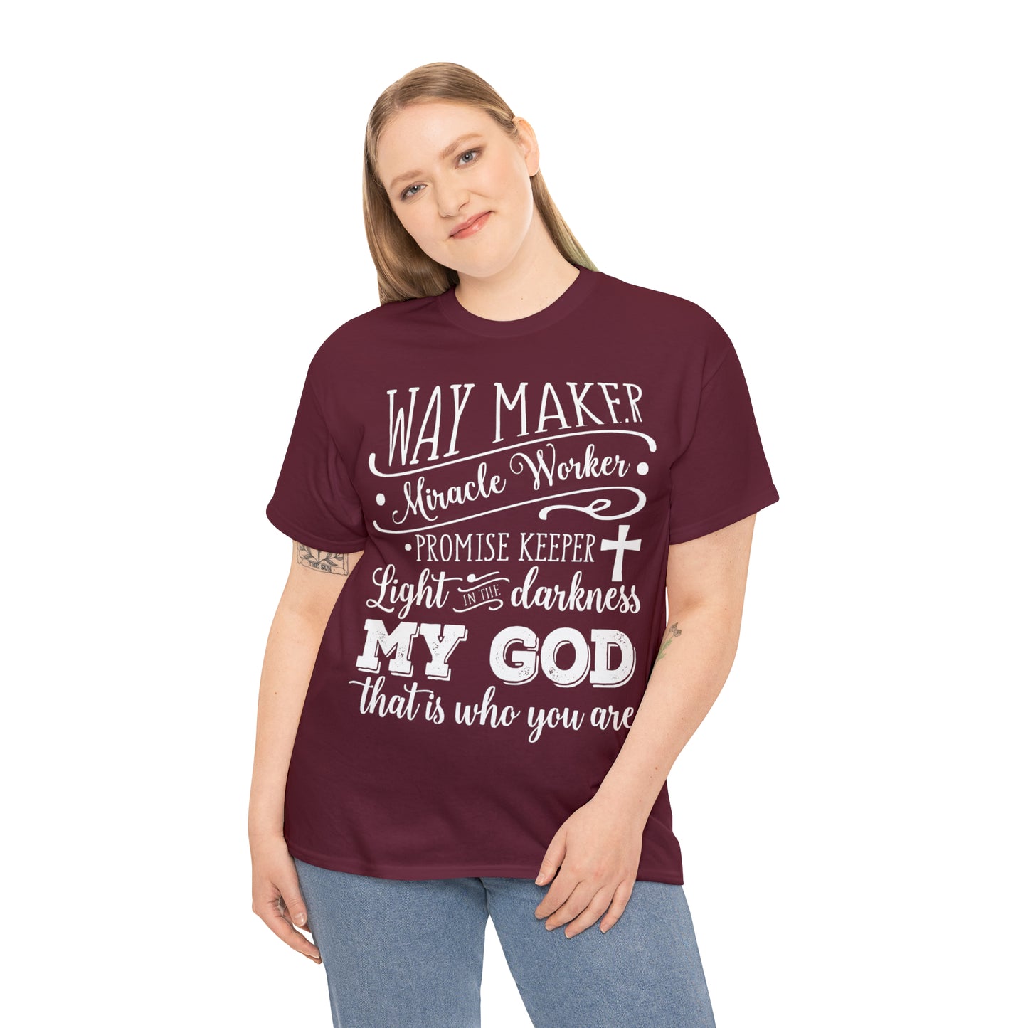 Waymaker Miracle Worker - Unisex Heavy Cotton Short Sleeve Tee