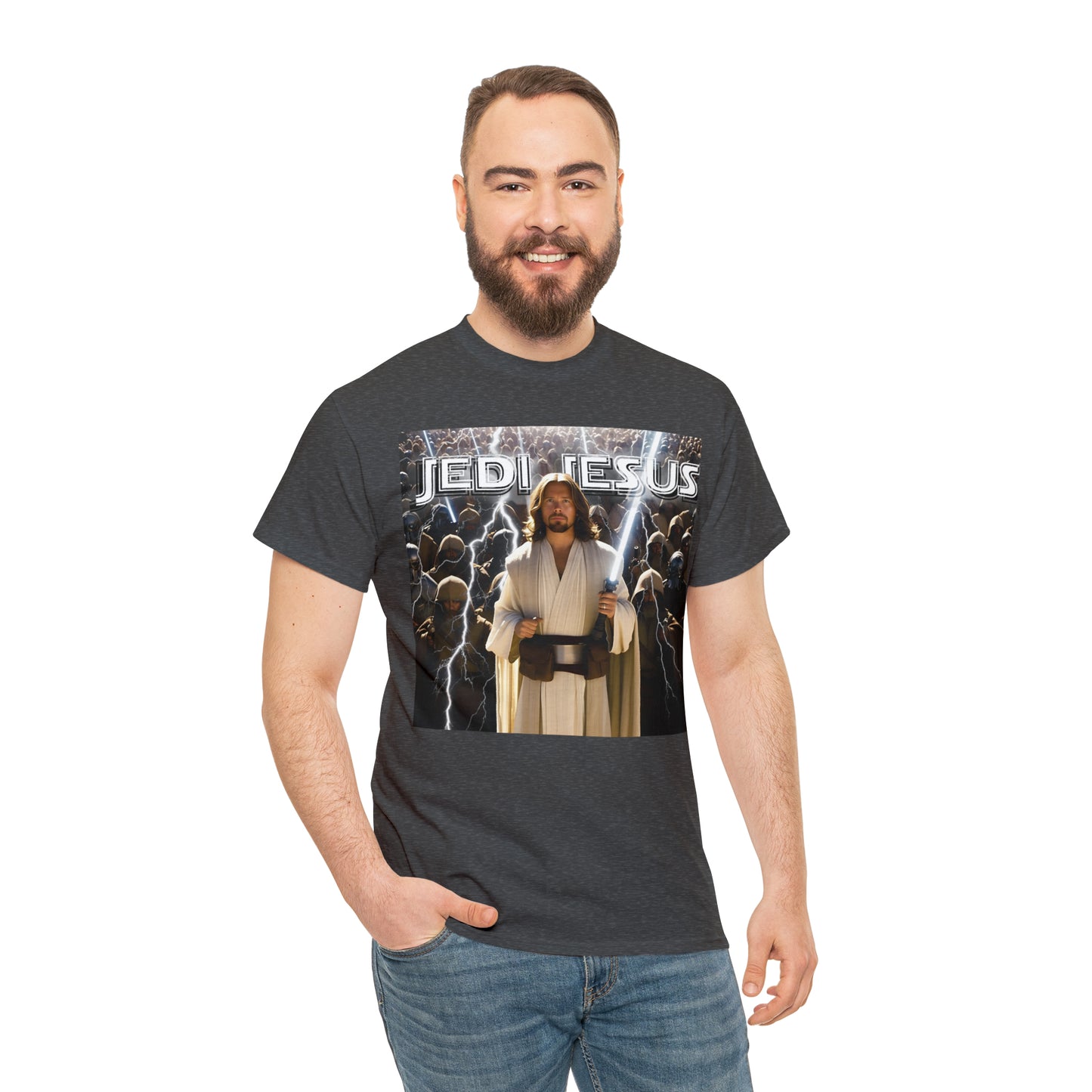 Jedi Jesus Unisex Heavy Cotton Tee