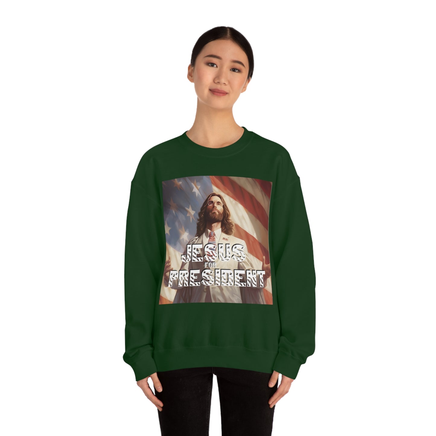 Jesus for President Unisex Heavy Blend™ Crewneck Sweatshirt