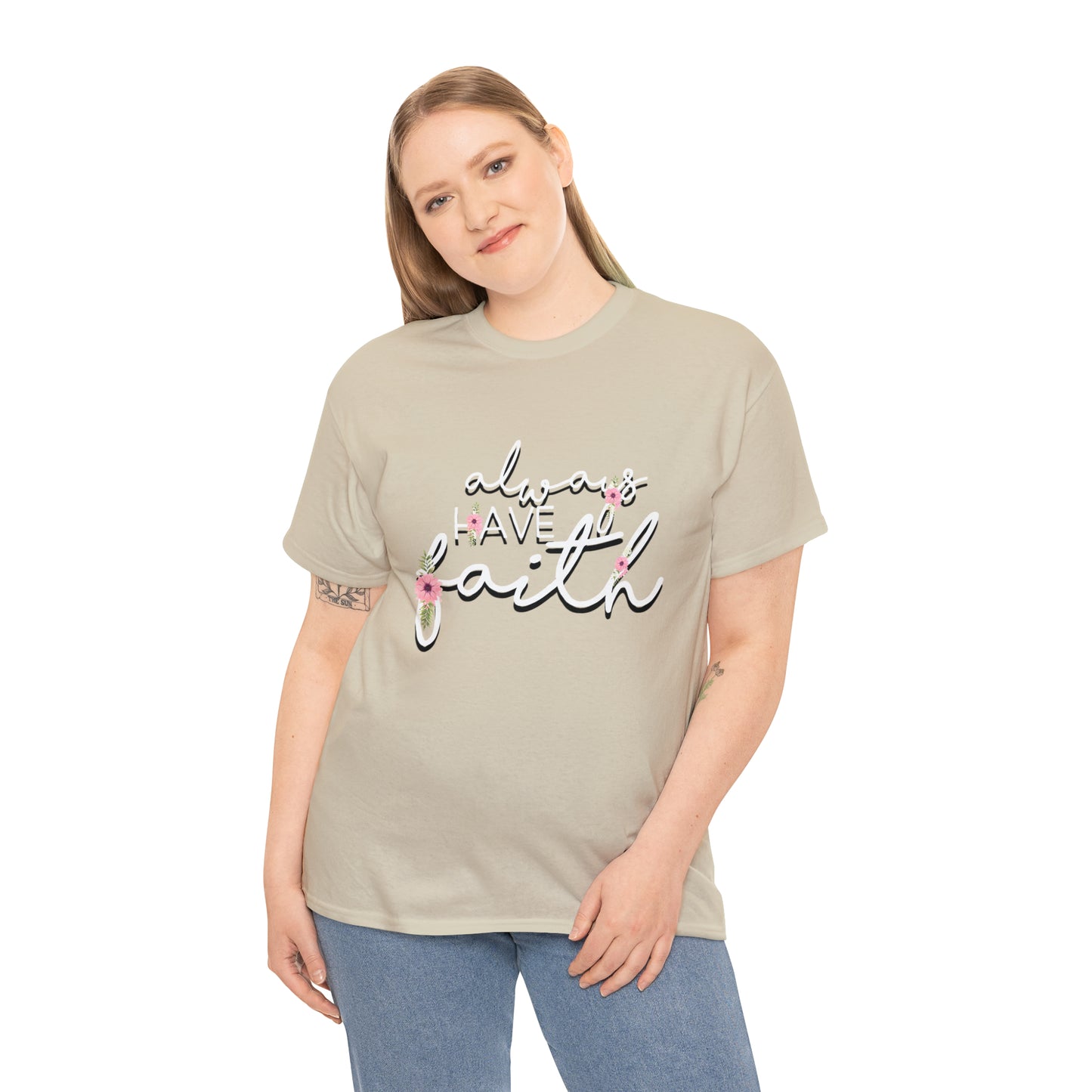Don't be afraid, just Believe (Mark) - Unisex Heavy Cotton Short Sleeve Tee