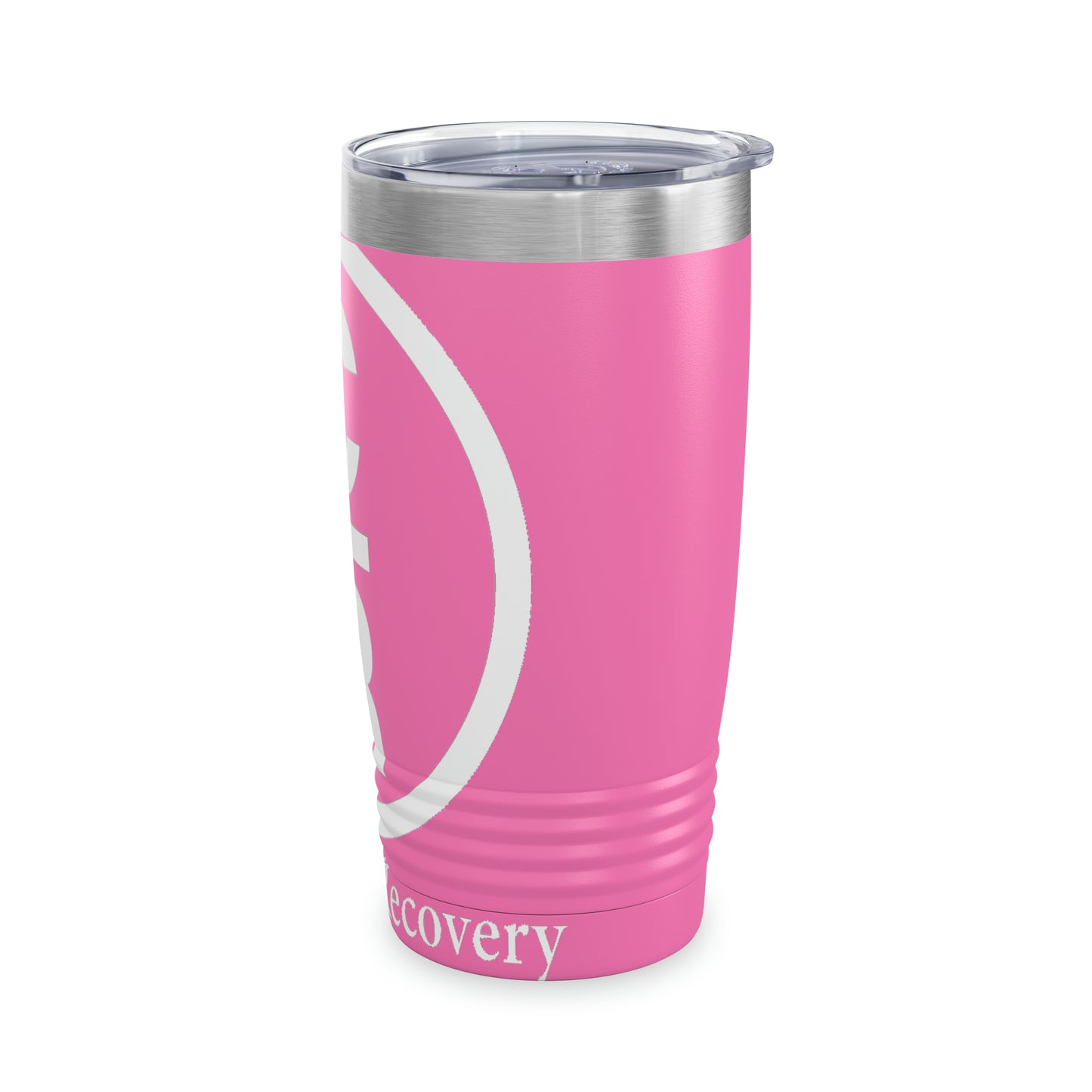 CR Celebrate Recovery Basic Logo White Ringneck Tumbler, 20oz