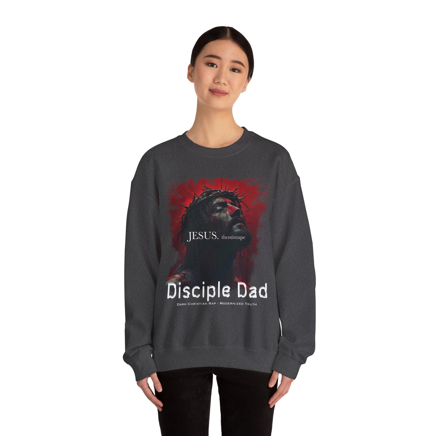 JESUS. themixtape” Crewneck Sweatshirt — Disciple Dad Official Faith Streetwear