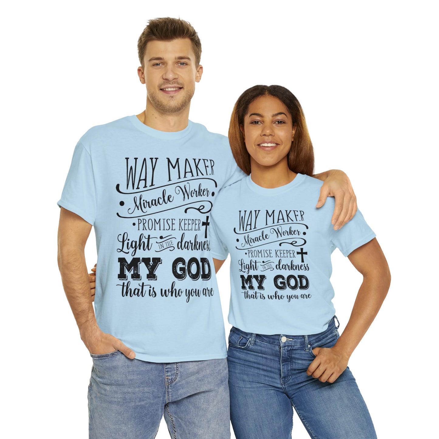 Waymaker Miracle Worker - Unisex Heavy Cotton Short Sleeve Tee