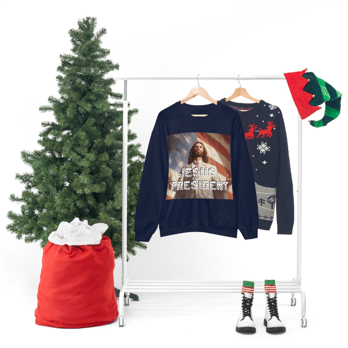 Jesus for President Unisex Heavy Blend™ Crewneck Sweatshirt