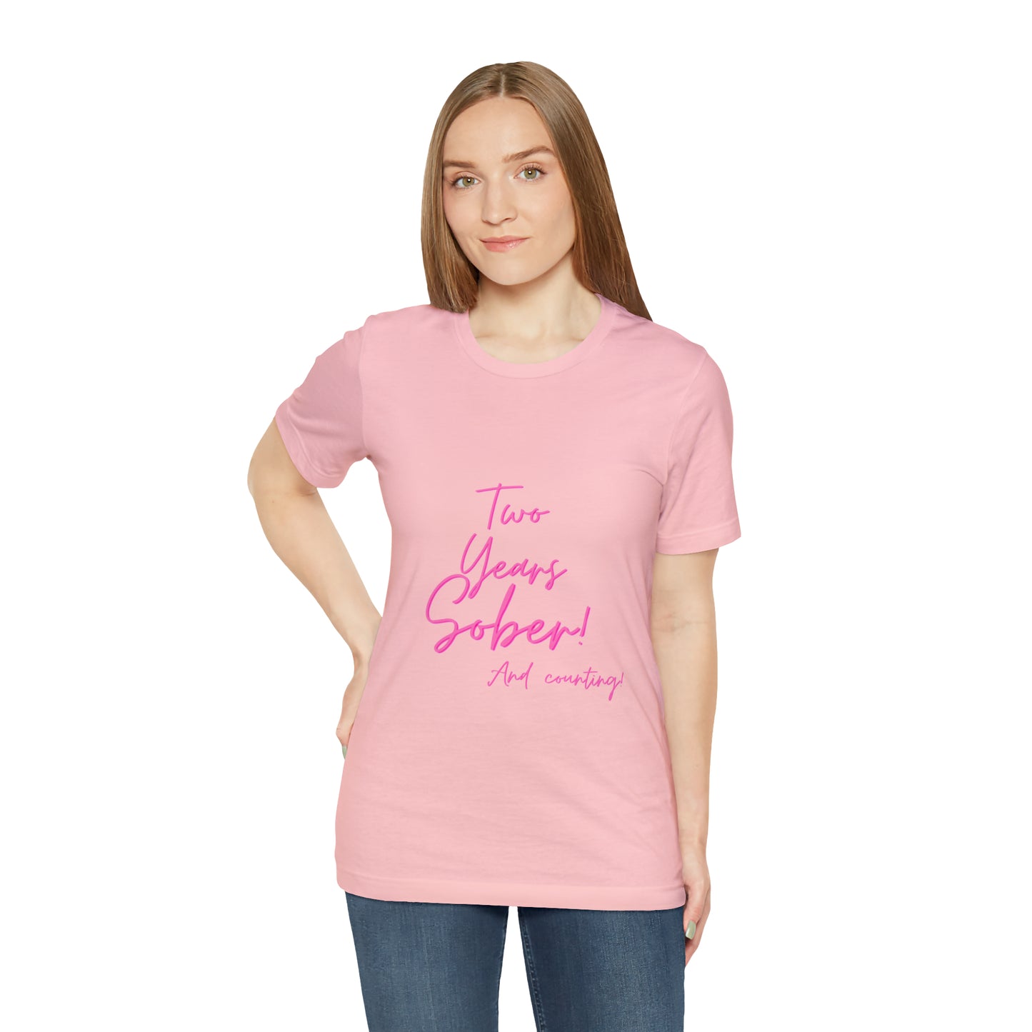 Two Months Sober Unisex Jersey Short Sleeve Tee