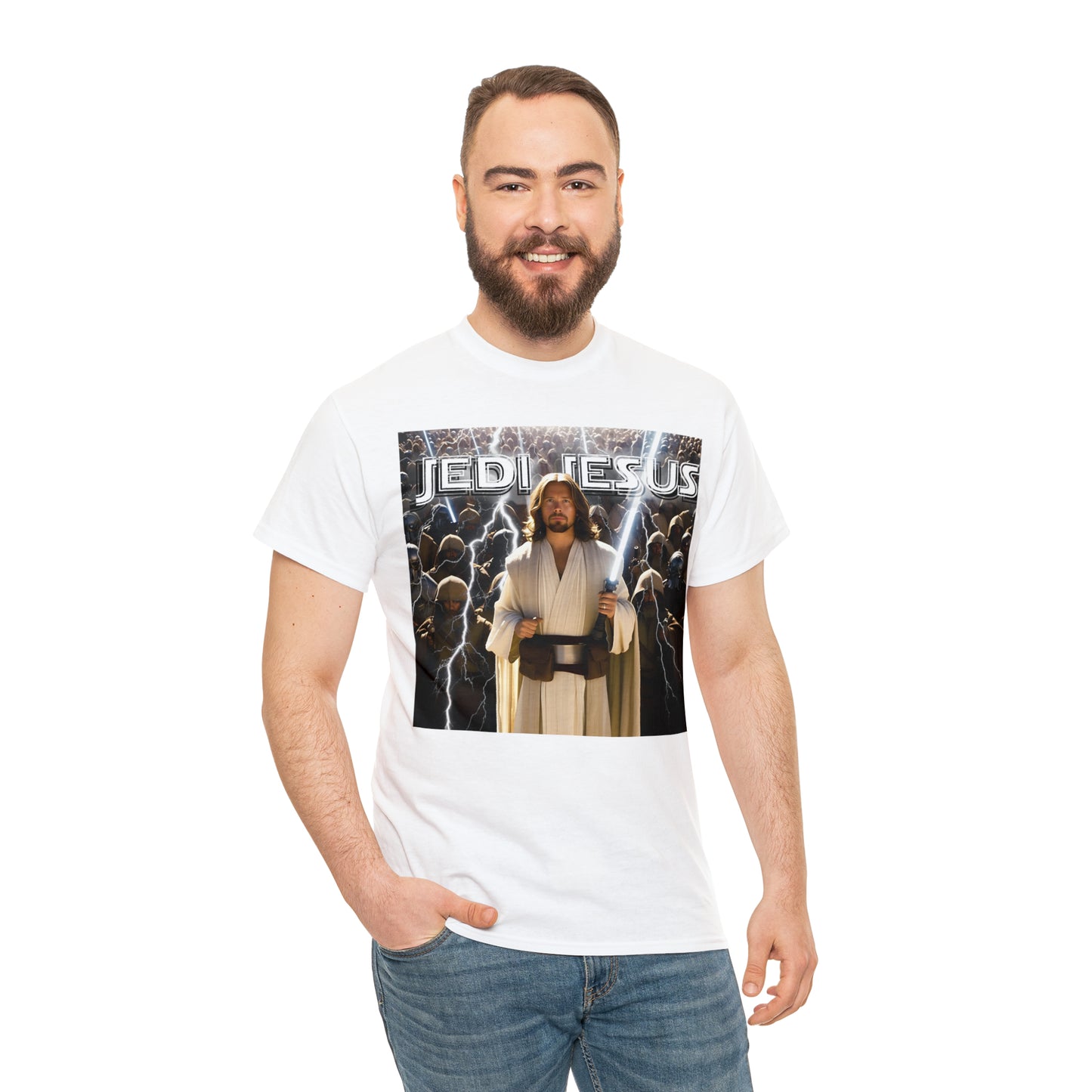 Jedi Jesus Unisex Heavy Cotton Tee