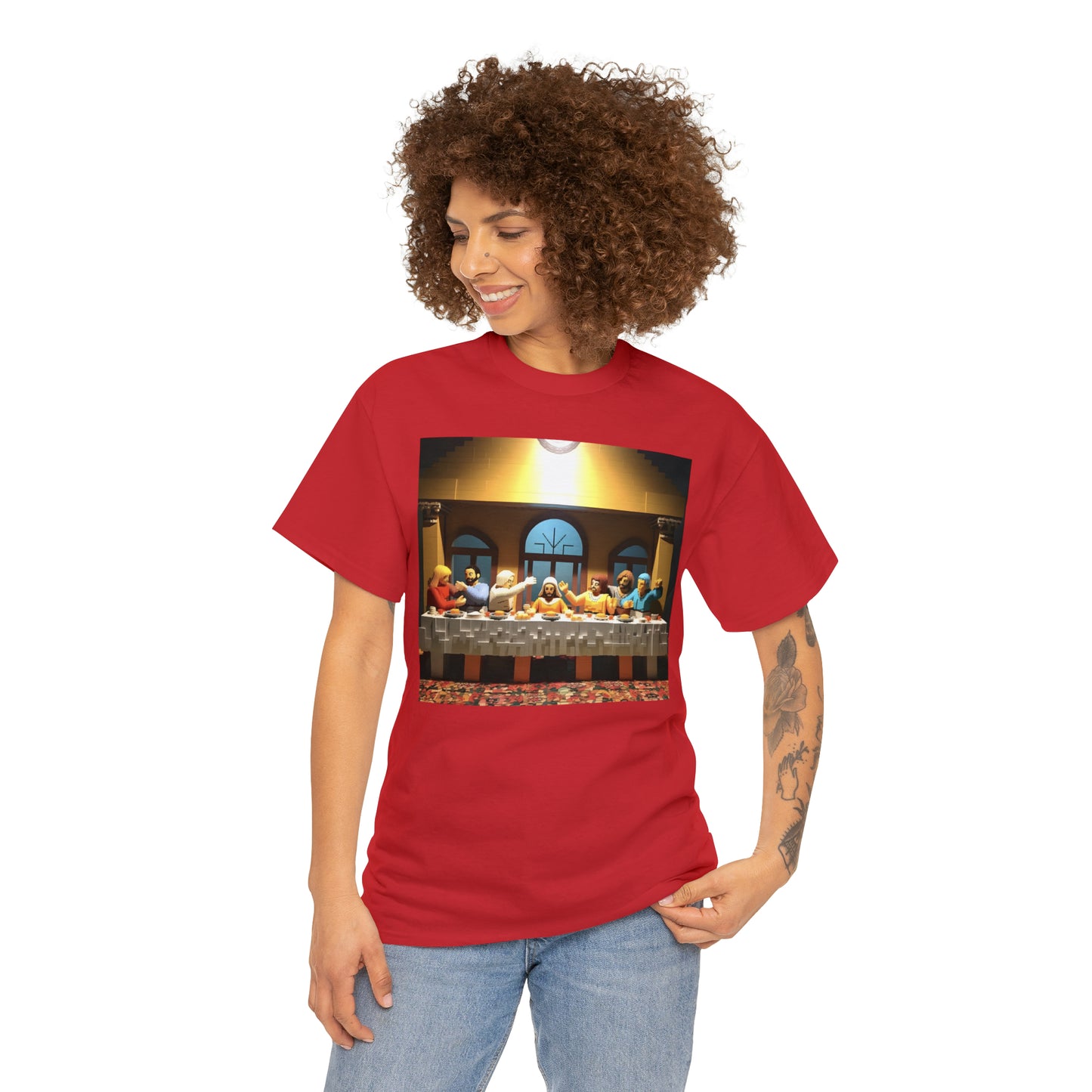 “The Last Supper” LEGO BOX SET -  Unisex Heavy Cotton Tee