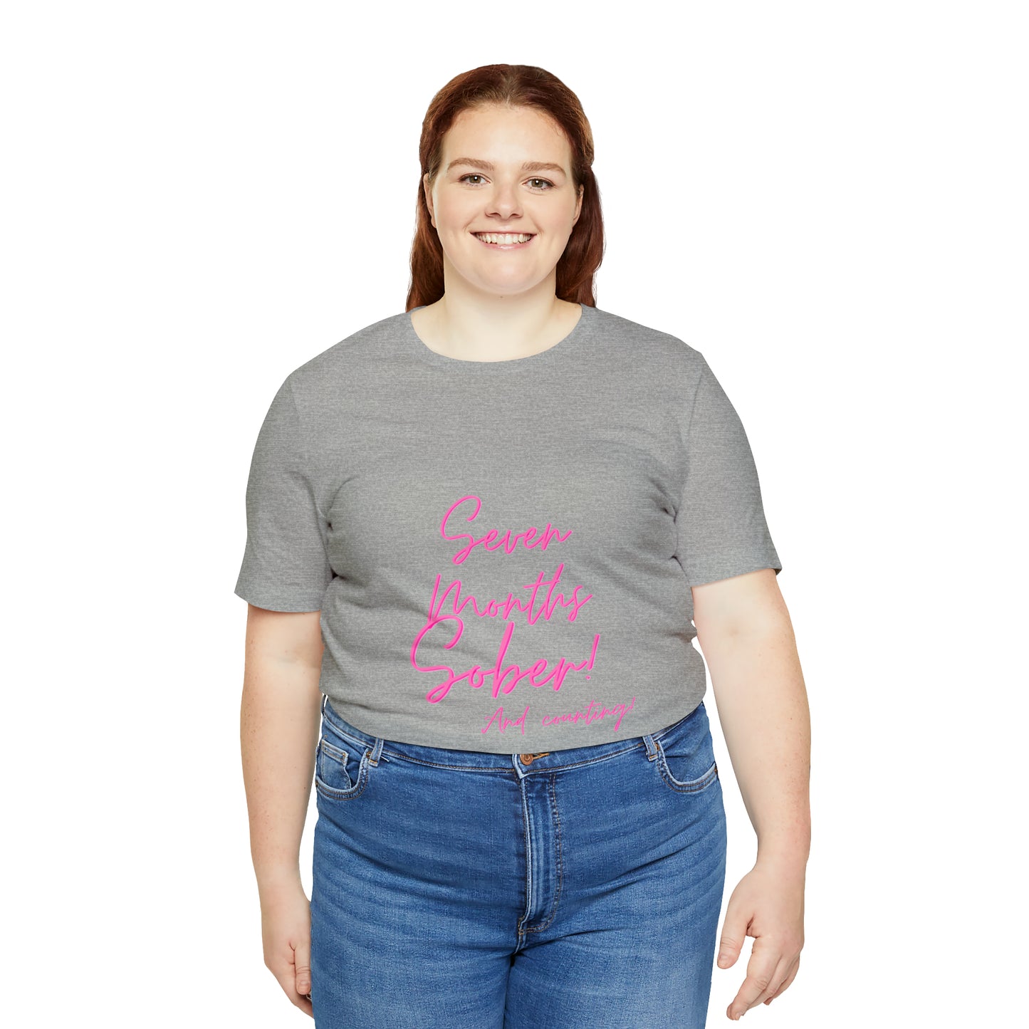 Seven Months Sober (7 Months) Unisex Jersey Short Sleeve Tee