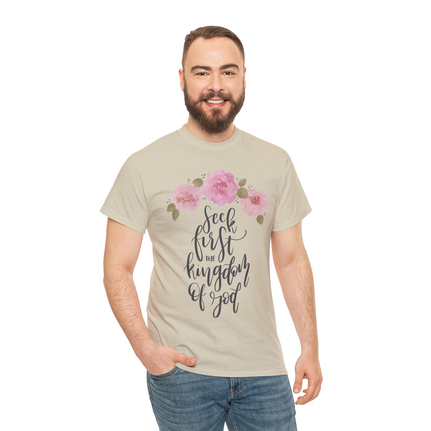 Seek First the Kingdom of God Unisex Heavy Cotton Tee