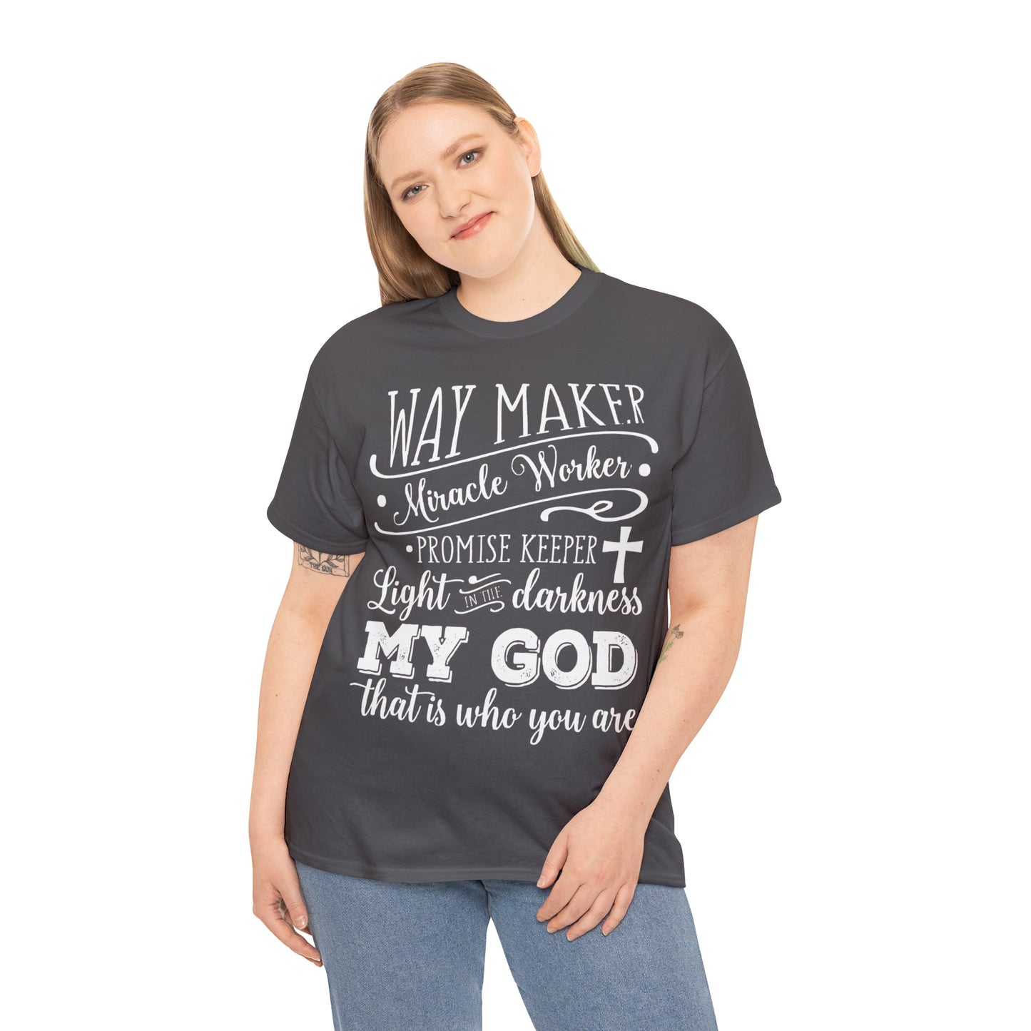 Waymaker Miracle Worker - Unisex Heavy Cotton Short Sleeve Tee