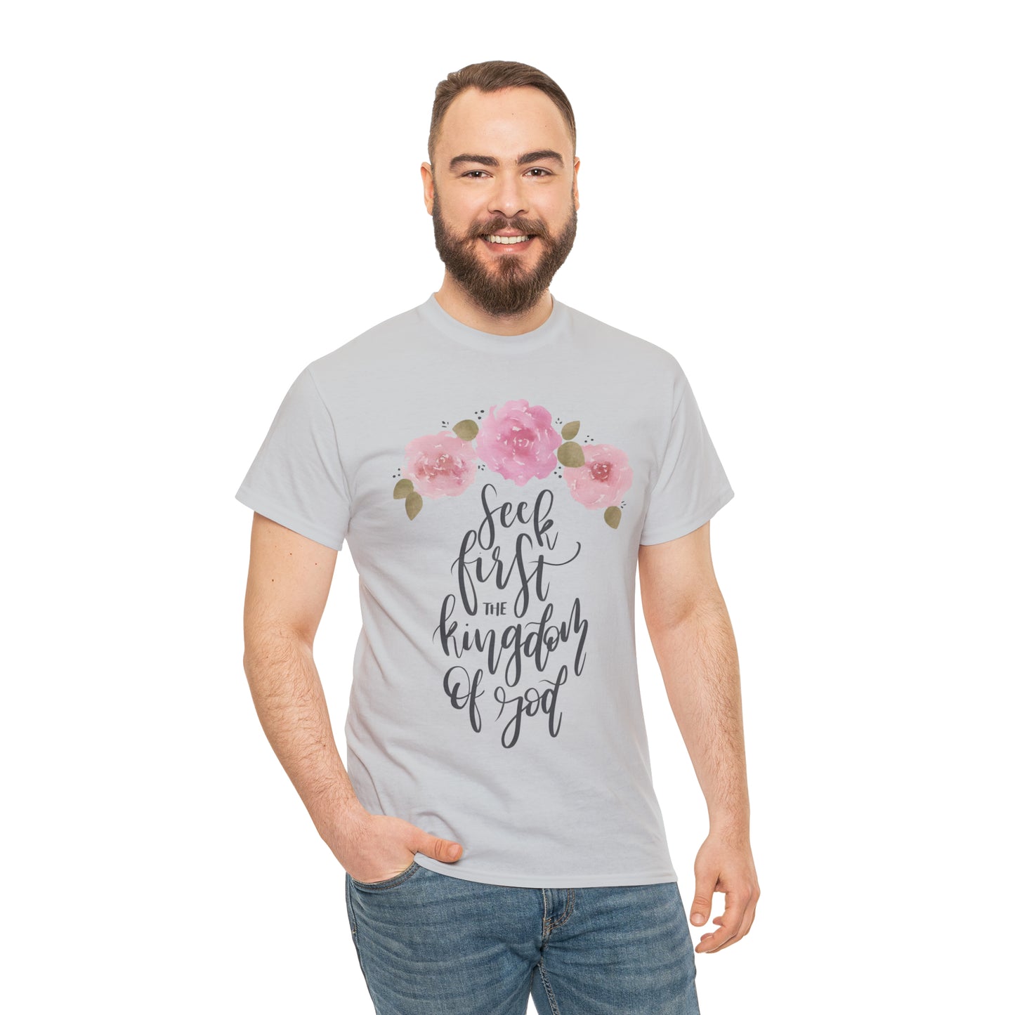 Seek First the Kingdom of God Unisex Heavy Cotton Tee