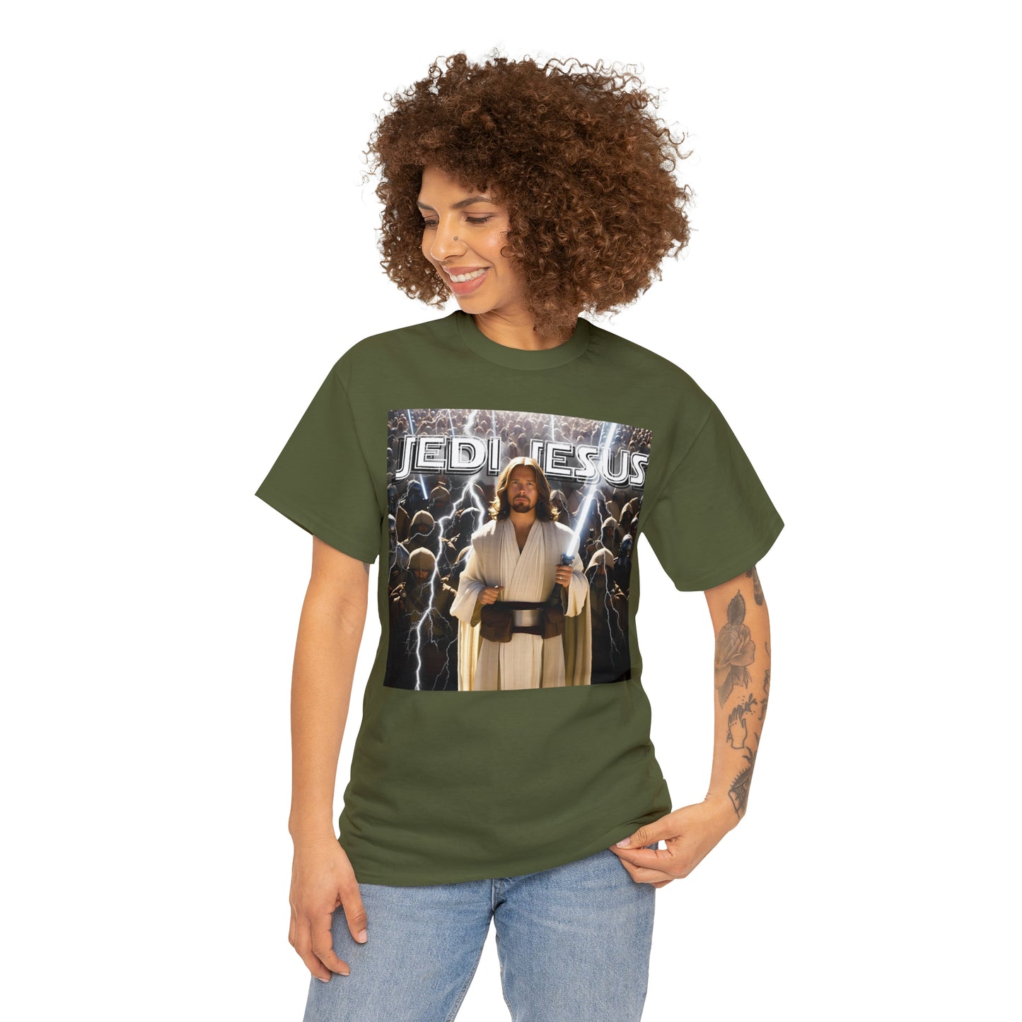 Jedi Jesus Unisex Heavy Cotton Tee