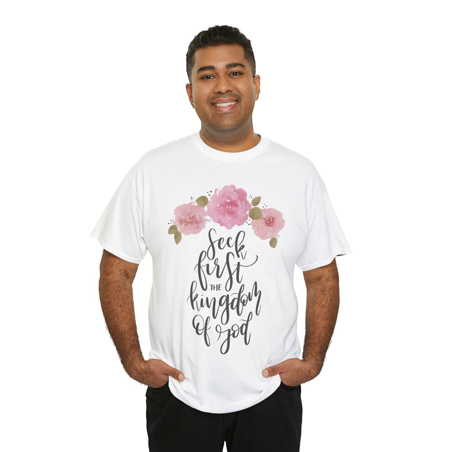 Seek First the Kingdom of God Unisex Heavy Cotton Tee