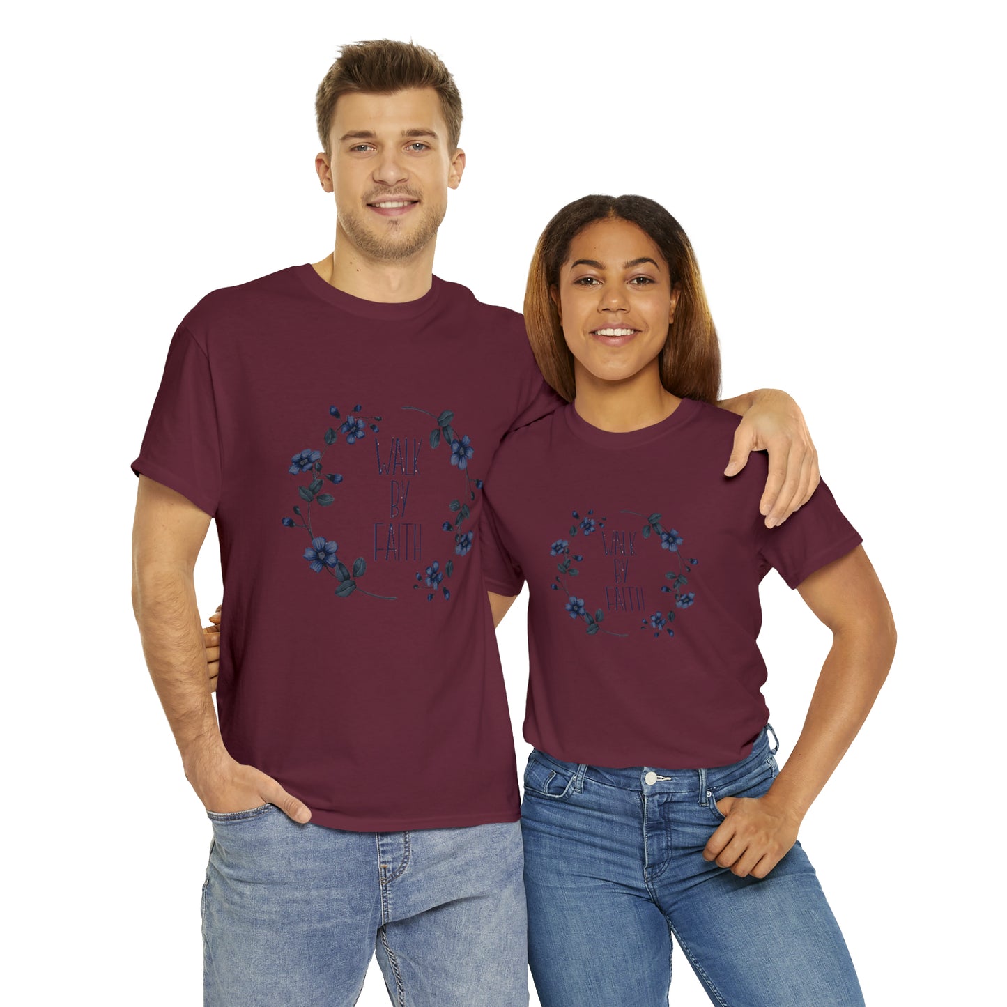 Walk by FAITH Unisex Heavy Cotton Tee