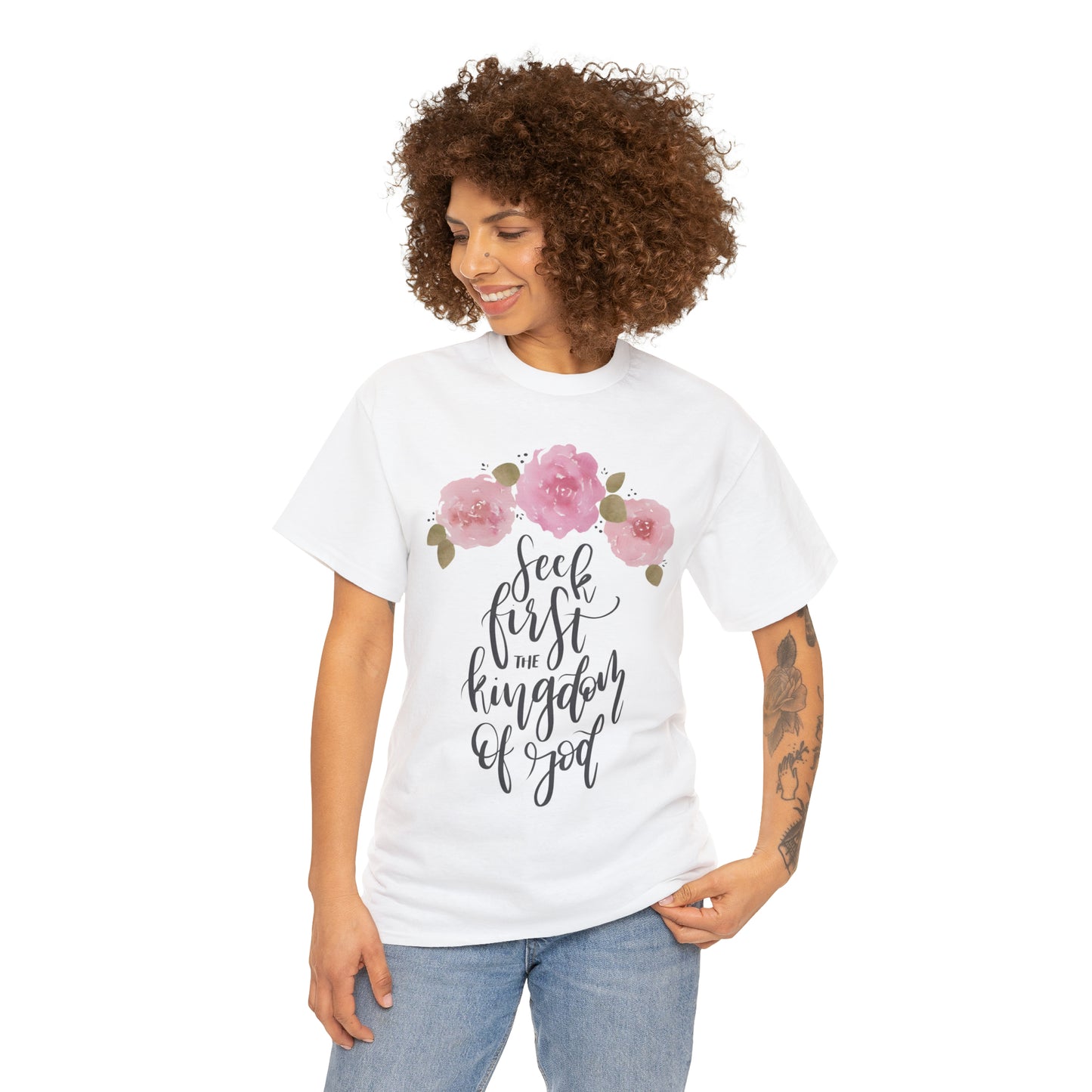 Seek First the Kingdom of God Unisex Heavy Cotton Tee