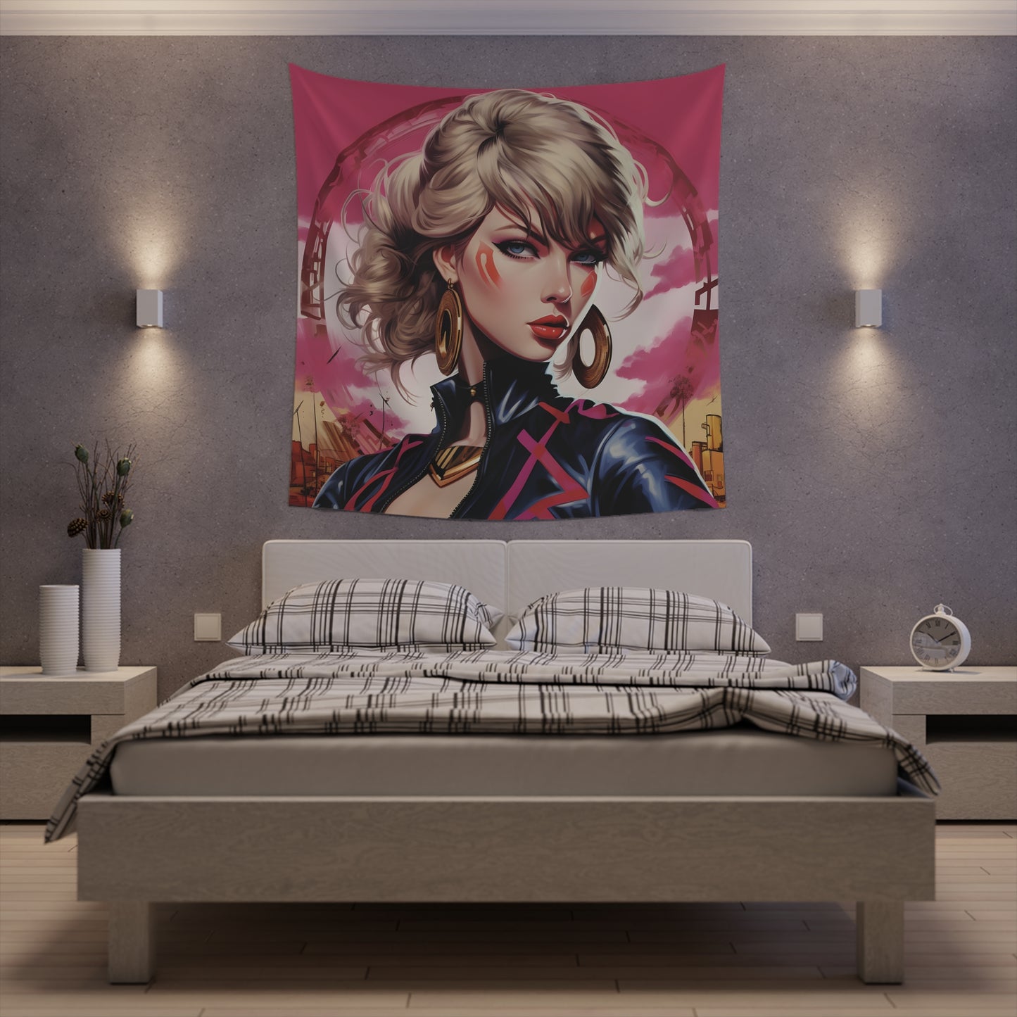 Anime Taylor Swift 2- Printed Wall Tapestry